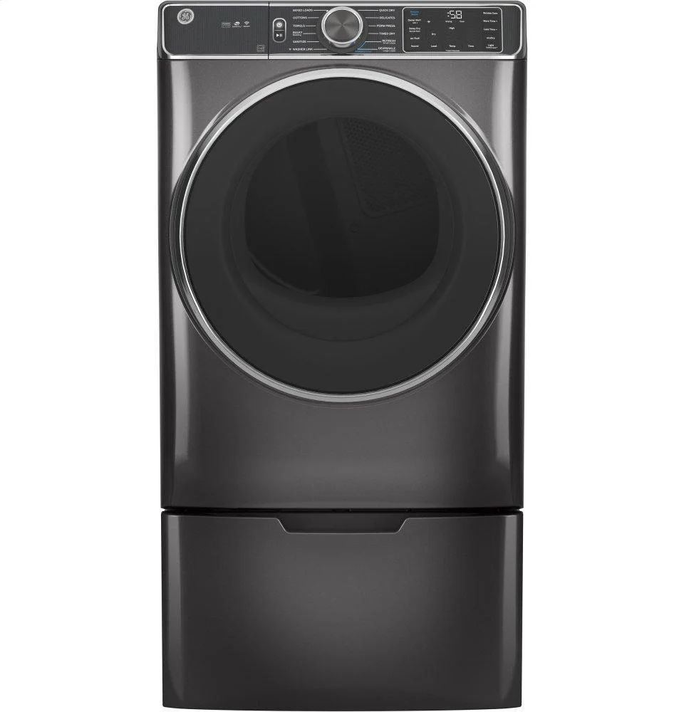 GE® 7.8 cu. ft. Capacity Smart Front Load Electric Dryer with Steam and Sanitize Cycle - Image 2