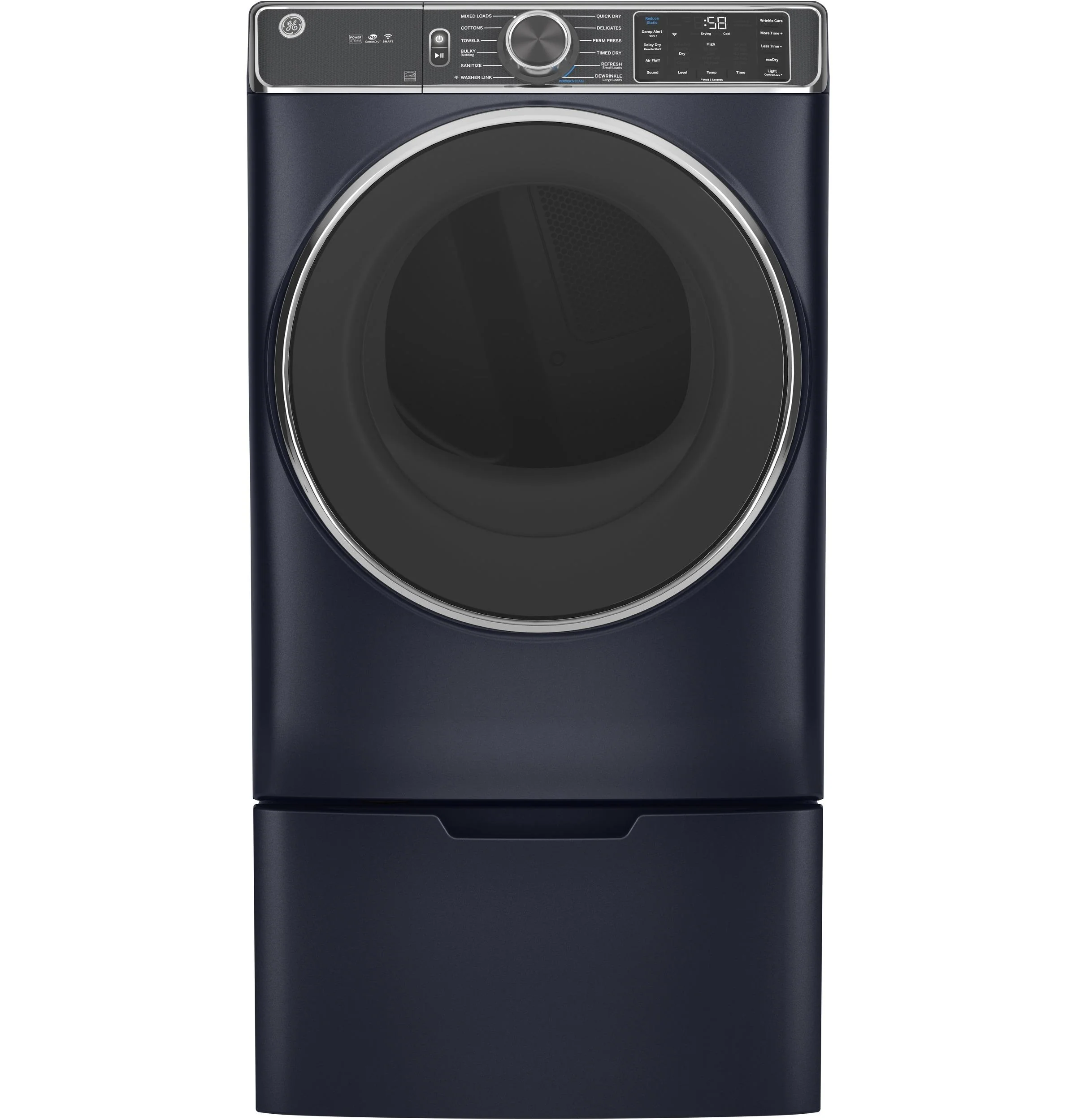 GE® ENERGY STAR® 7.8 cu. ft. Capacity Smart Front Load Electric Dryer with Steam and Sanitize Cycle - Image 2