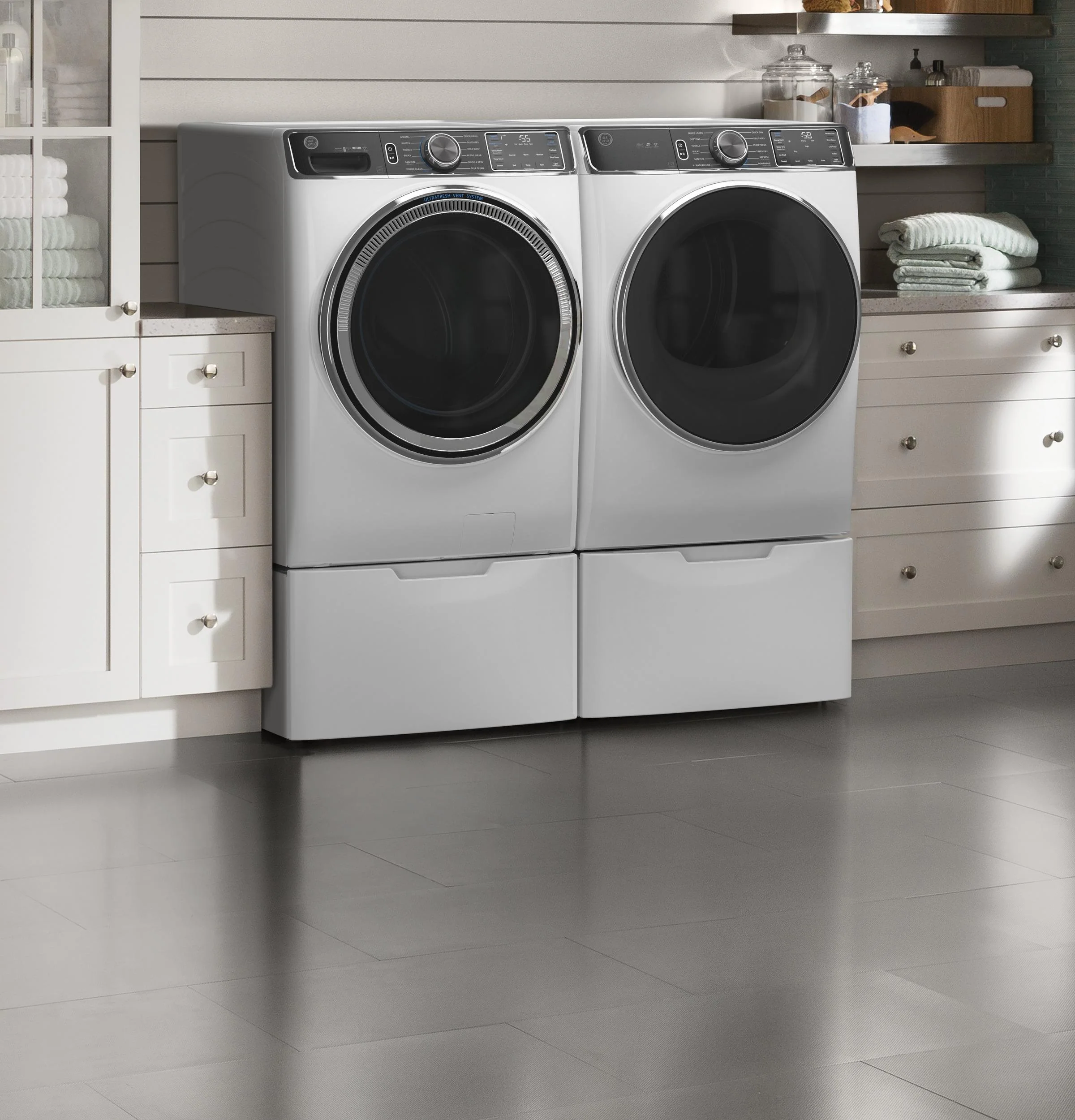 GE® ENERGY STAR® 7.8 cu. ft. Capacity Smart Front Load Electric Dryer with Steam and Sanitize Cycle - Image 20