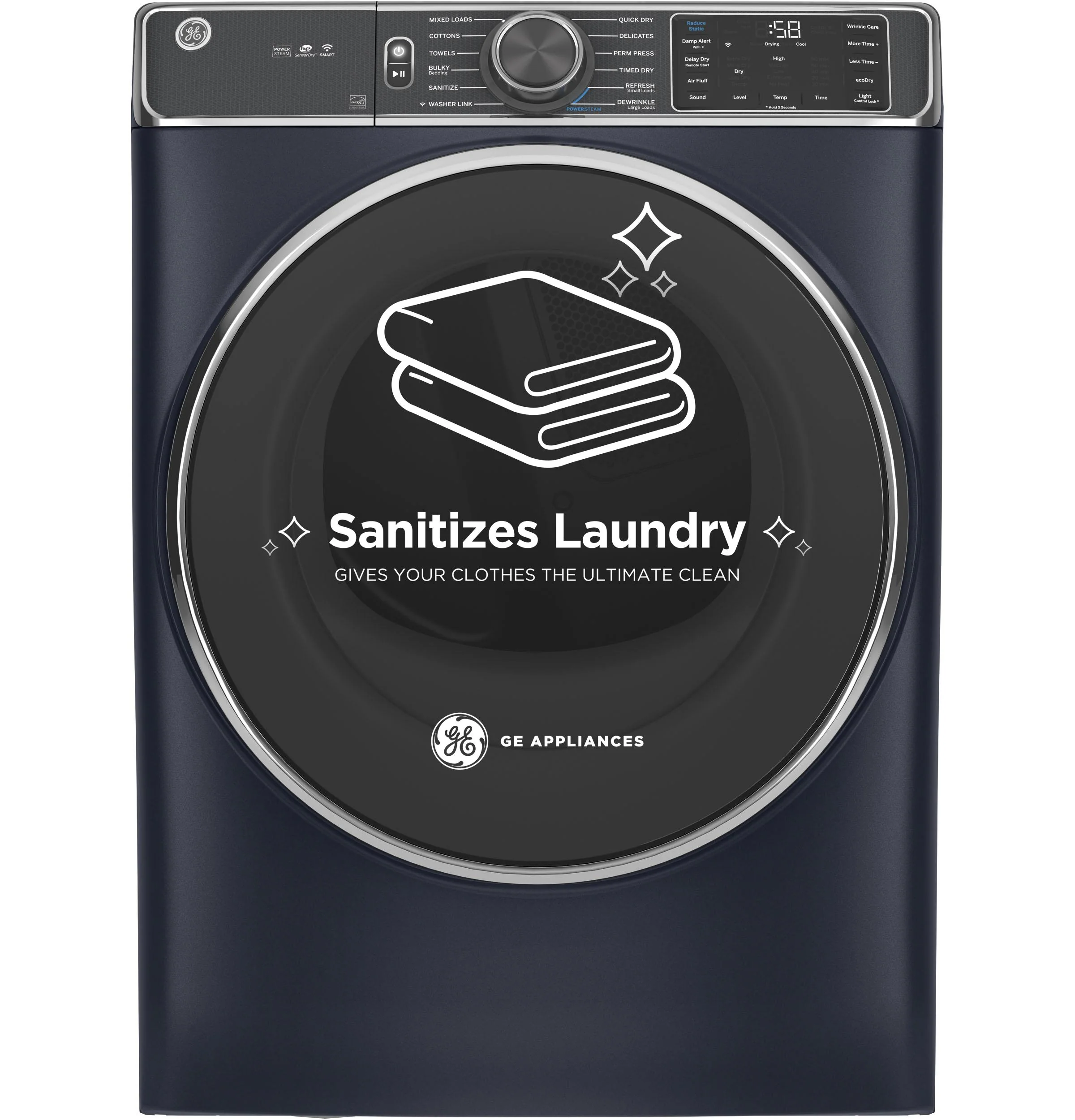 GE® ENERGY STAR® 7.8 cu. ft. Capacity Smart Front Load Gas Dryer with Steam and Sanitize Cycle - Image 42