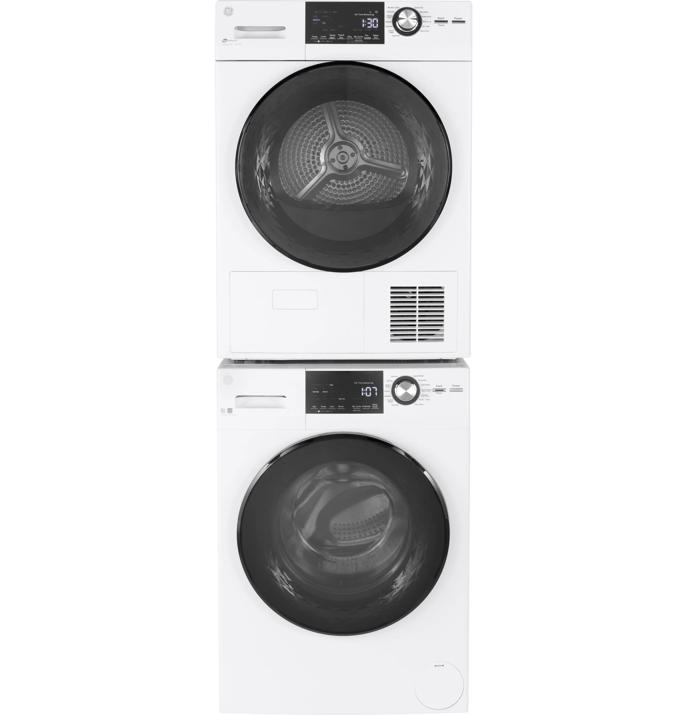 GFT14ESSMWW GE® ENERGY STAR® 24" 4.1 Cu.Ft. Front Load Ventless Condenser Electric Dryer with Stainless Steel Basket - Image 6