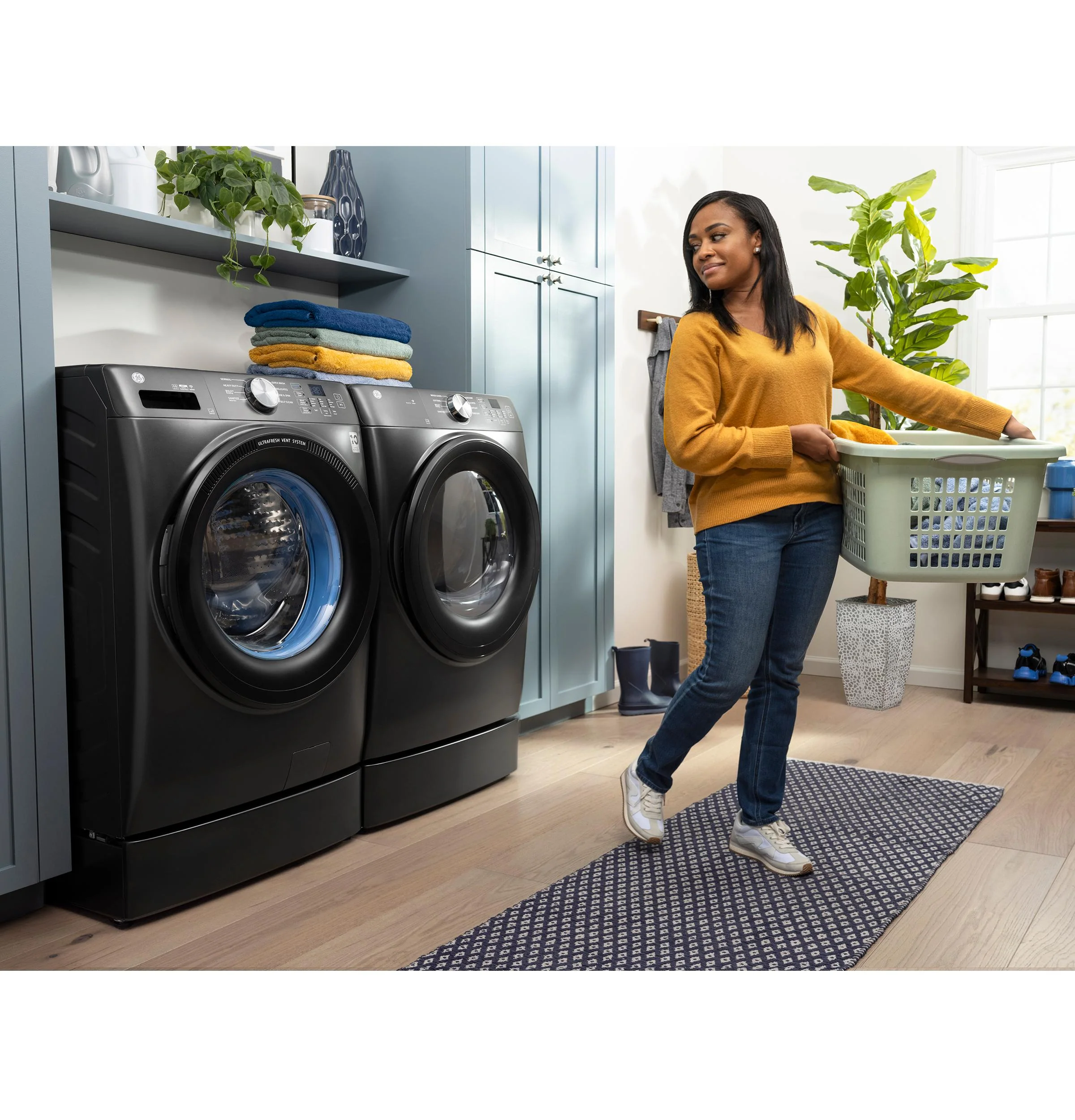 GFW350SPYDS GE® ENERGY STAR® 4.6 cu. ft. Capacity Smart Front Load Washer with UltraFresh Vent System with OdorBlock™ - Image 22