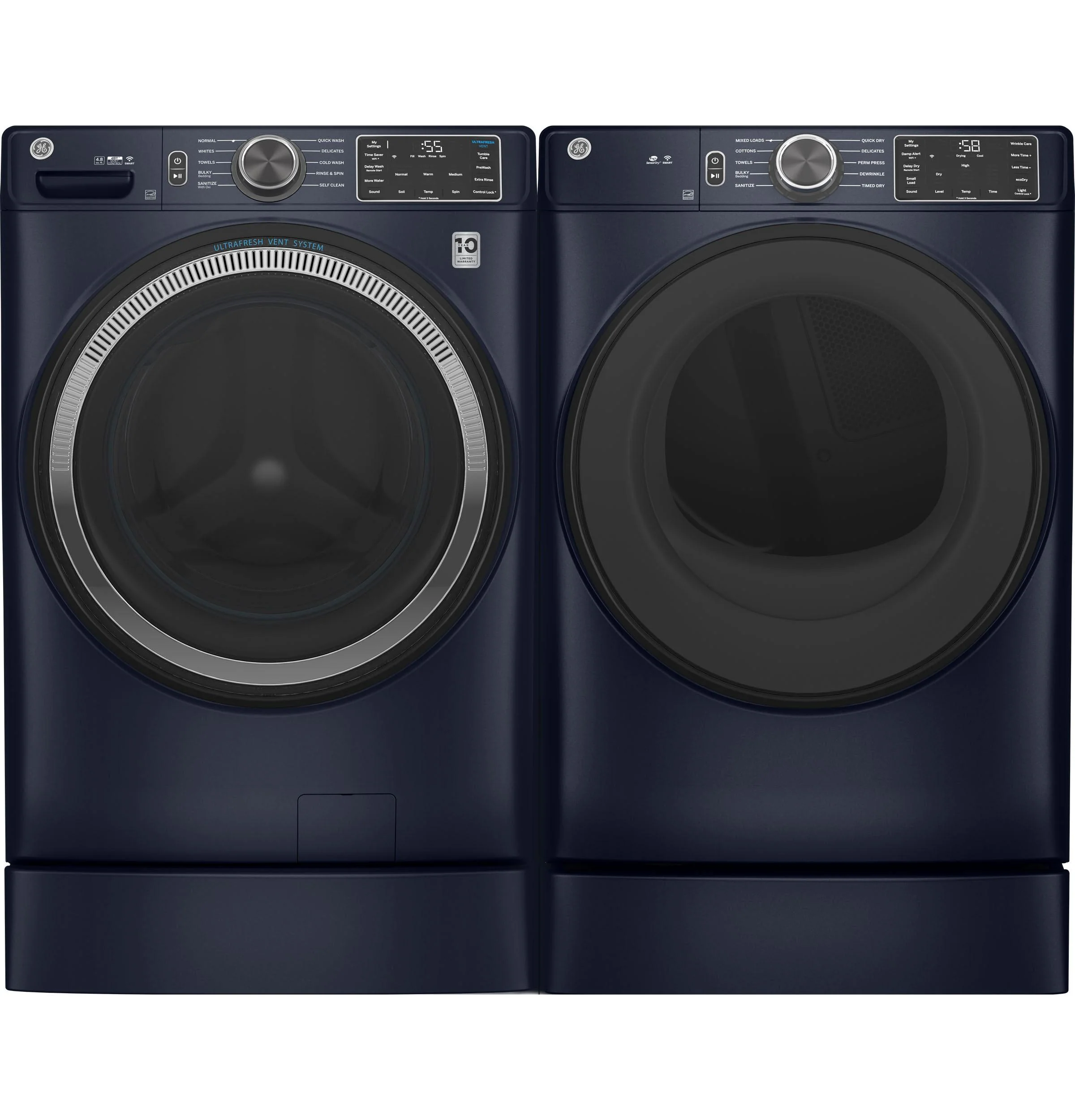 GFW550SPRRS GE® ENERGY STAR® 4.8 cu. ft. Capacity Smart Front Load Washer with UltraFresh Vent System with OdorBlock™ and Sanitize w/Oxi - Image 9