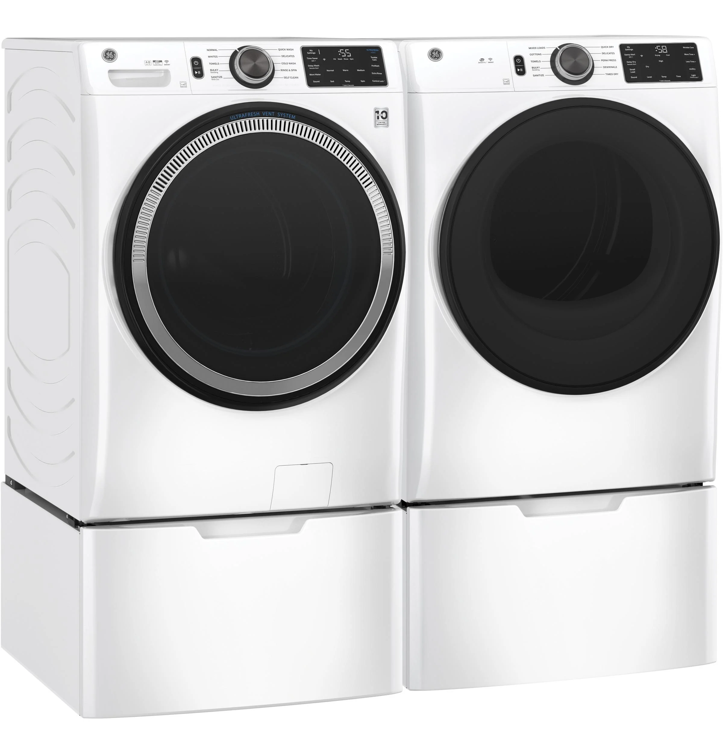GFW550SSNWW GE® ENERGY STAR 4.8 cu. ft. Capacity Smart Front Load ® Washer with UltraFresh Vent System with OdorBlock™ and Sanitize w/Oxi - Image 25