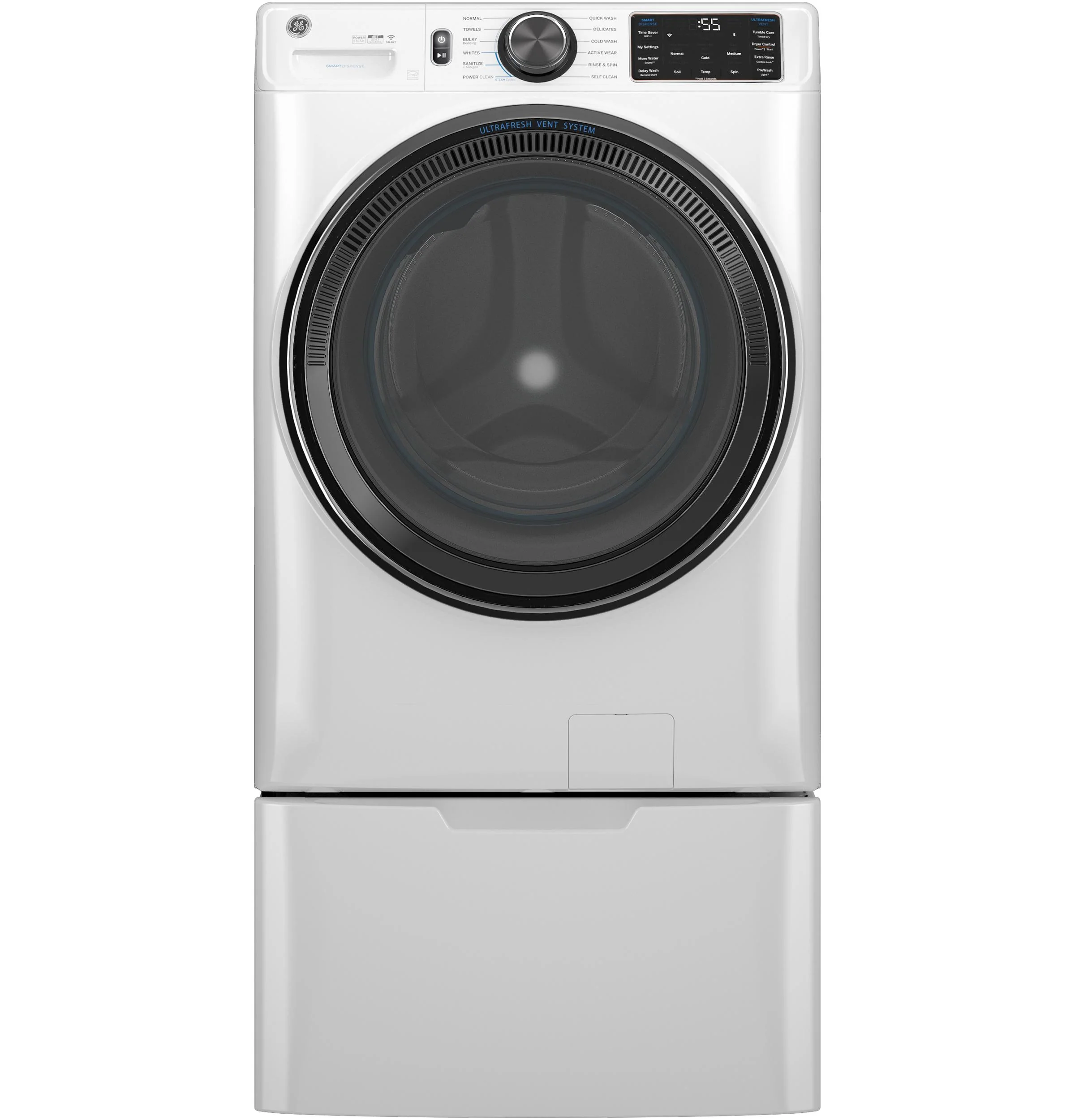 GFW655SSVWW GE® ENERGY STAR® 5.0 cu. ft. Capacity Smart Front Load Steam Washer with SmartDispense™ UltraFresh Vent System with OdorBlock™ and Steam - Image 4