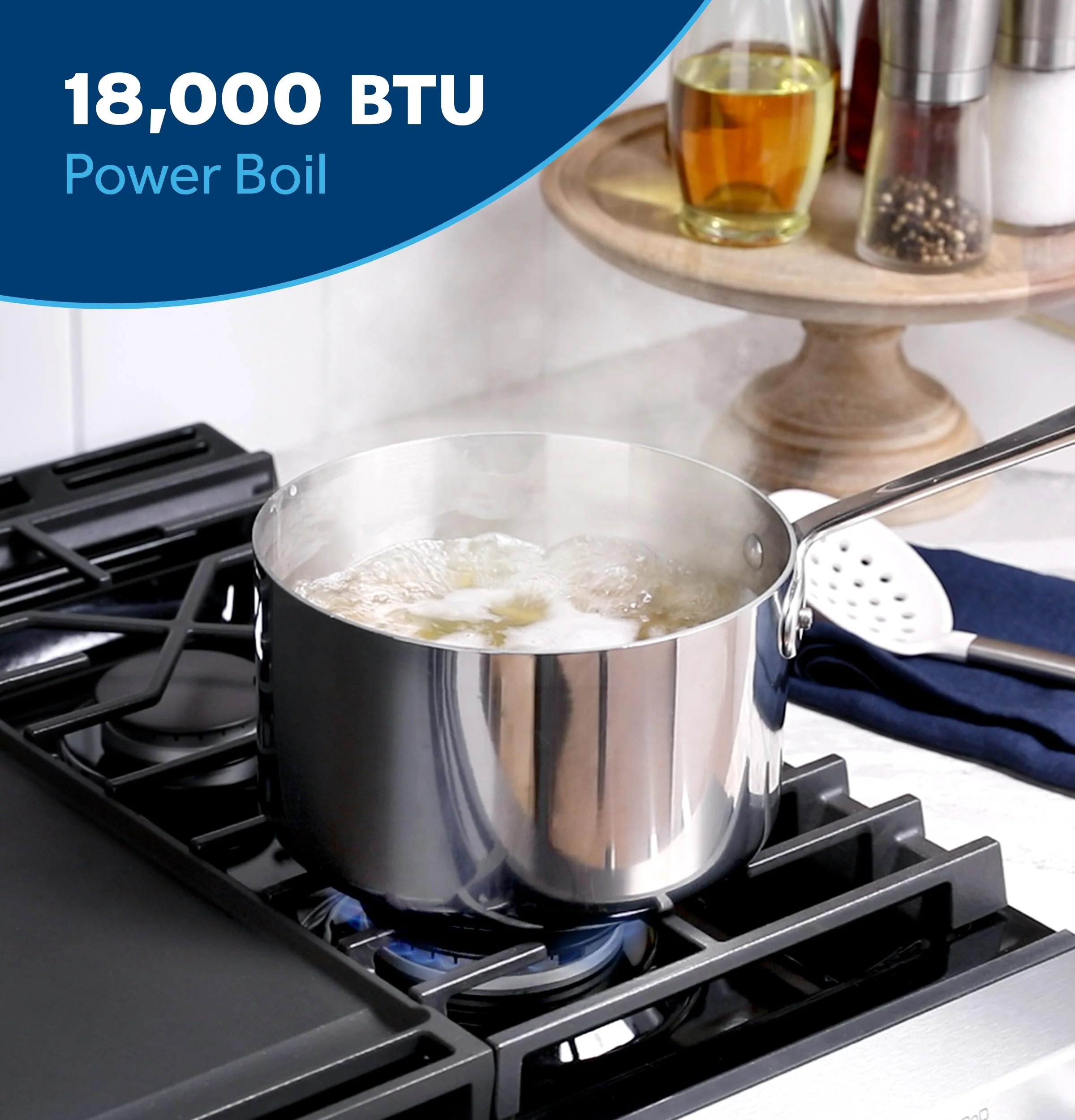 GGF600AVWW GE® 30" Free-Standing Gas Convection Range with No Preheat Air Fry and EasyWash™ Oven Tray - Image 19