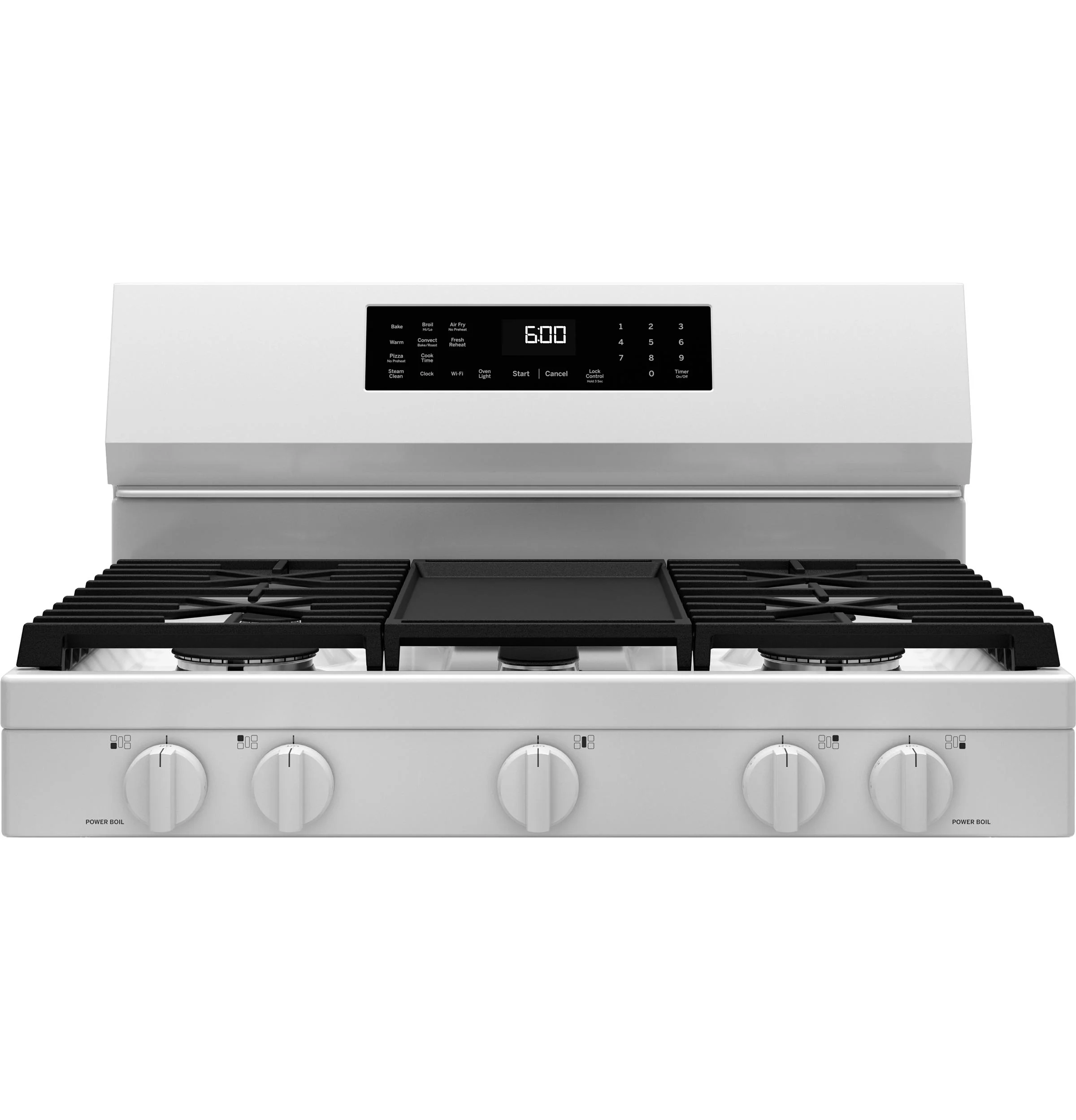 GGF600AVWW GE® 30" Free-Standing Gas Convection Range with No Preheat Air Fry and EasyWash™ Oven Tray - Image 5