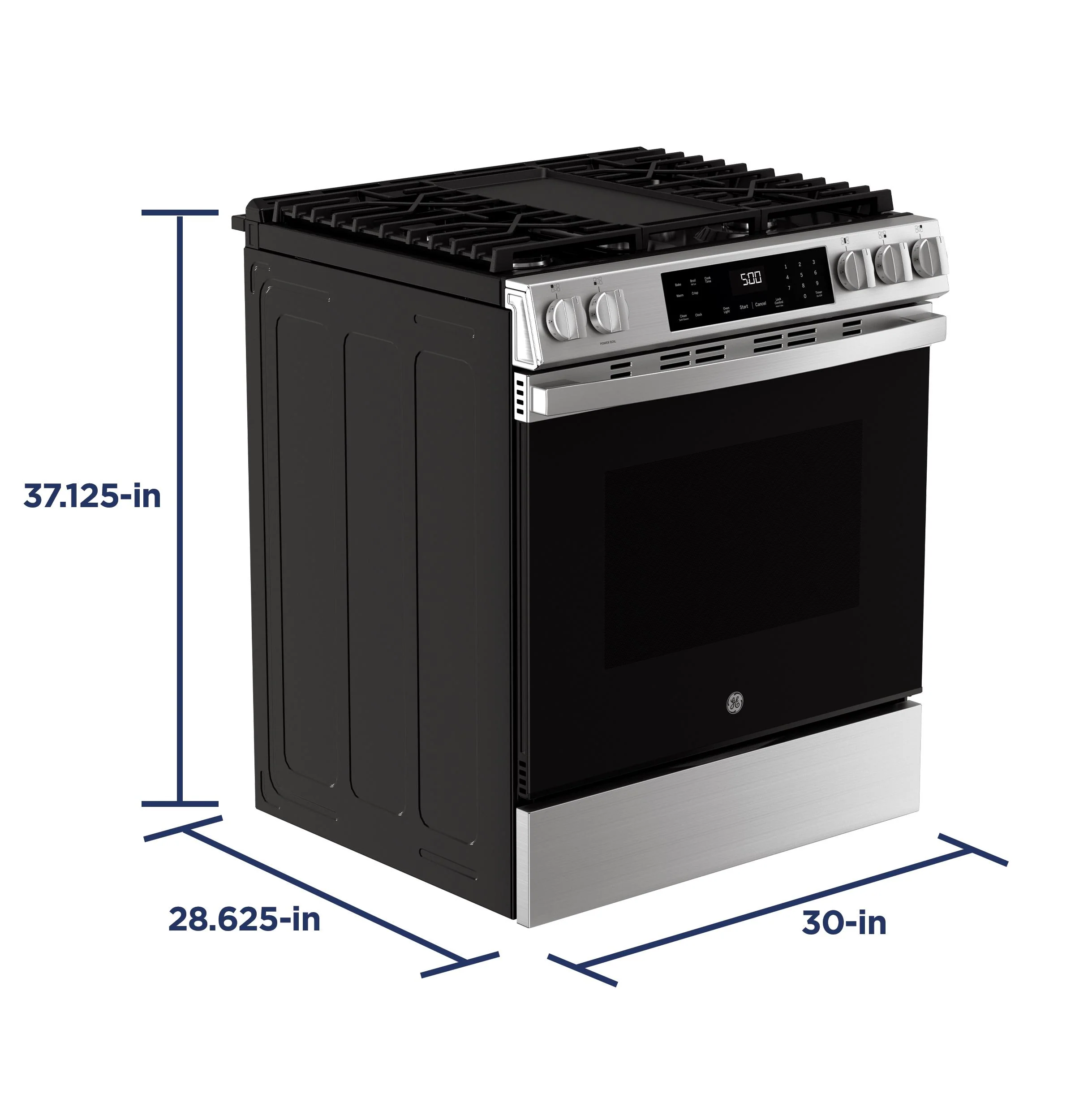 GGS500PVSS GE® 30" Slide-In Front-Control Gas Range with Crisp Mode - Image 23