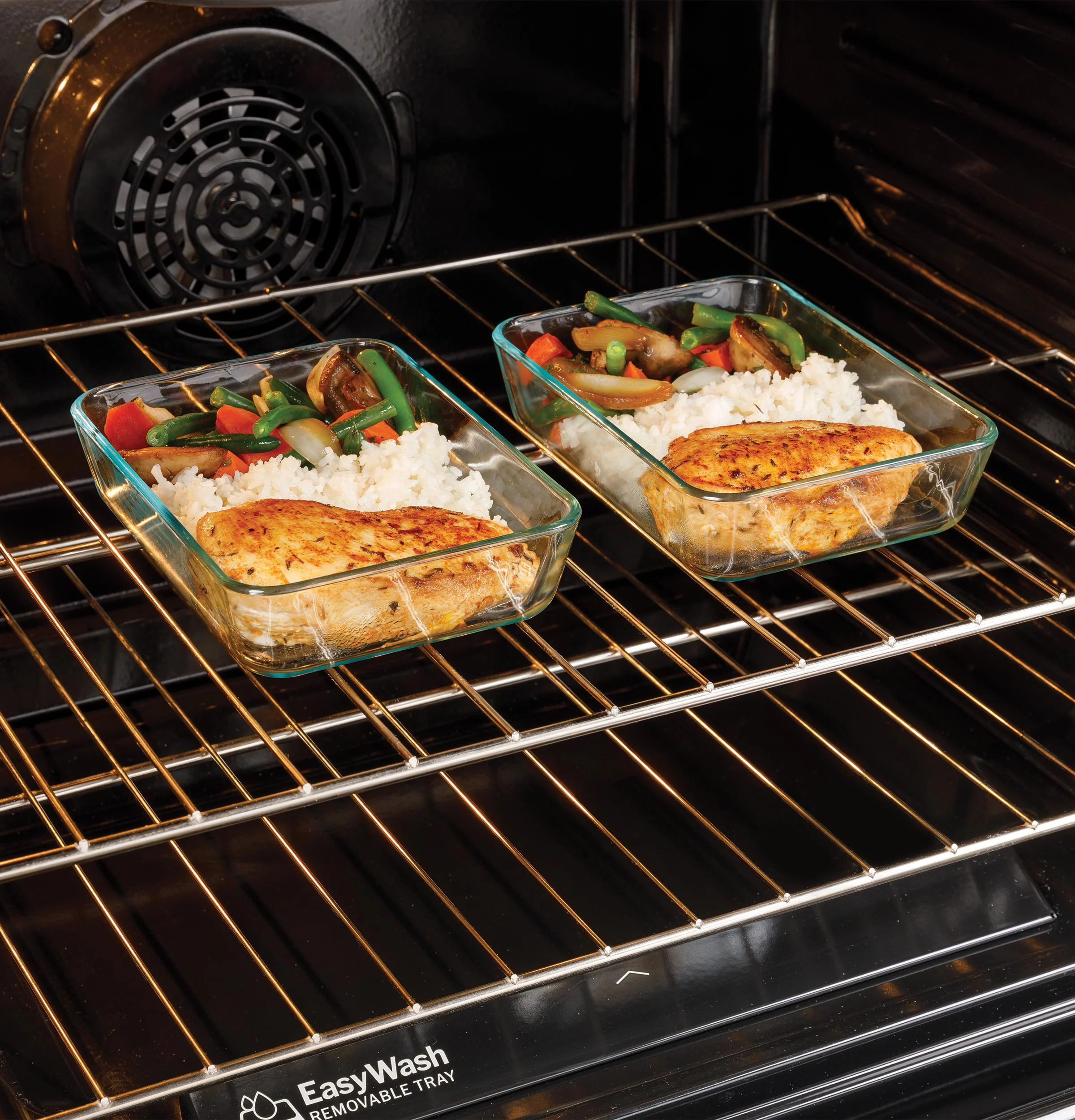 GGS600AVFS GE® 30" Slide-In Front-Control Convection Gas Range with No Preheat Air Fry and EasyWash™ Oven Tray - Image 15