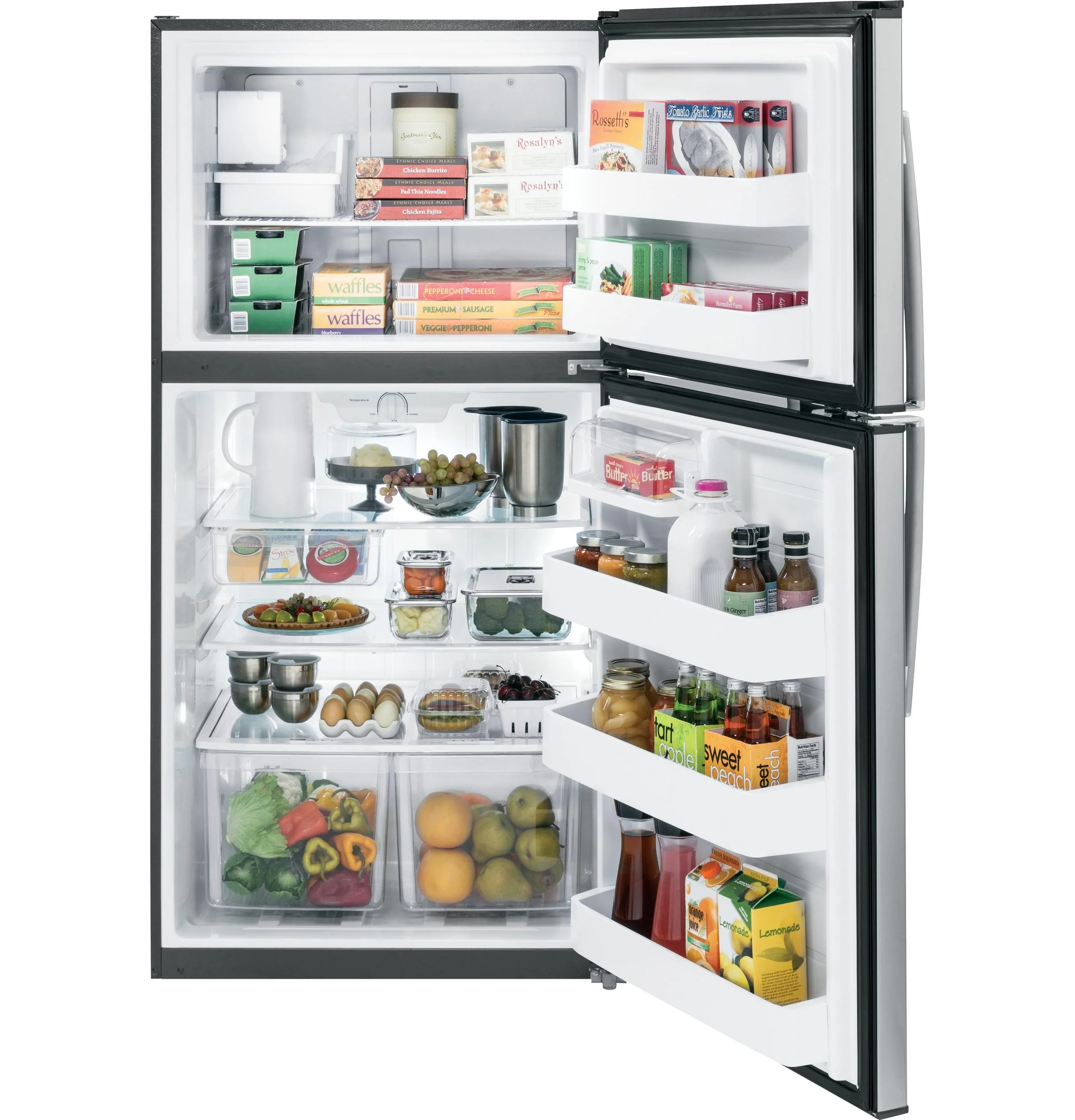 GIE21GSHSS GE® ENERGY STAR® 21.1 Cu. Ft. Top-Freezer Refrigerator - Image 2