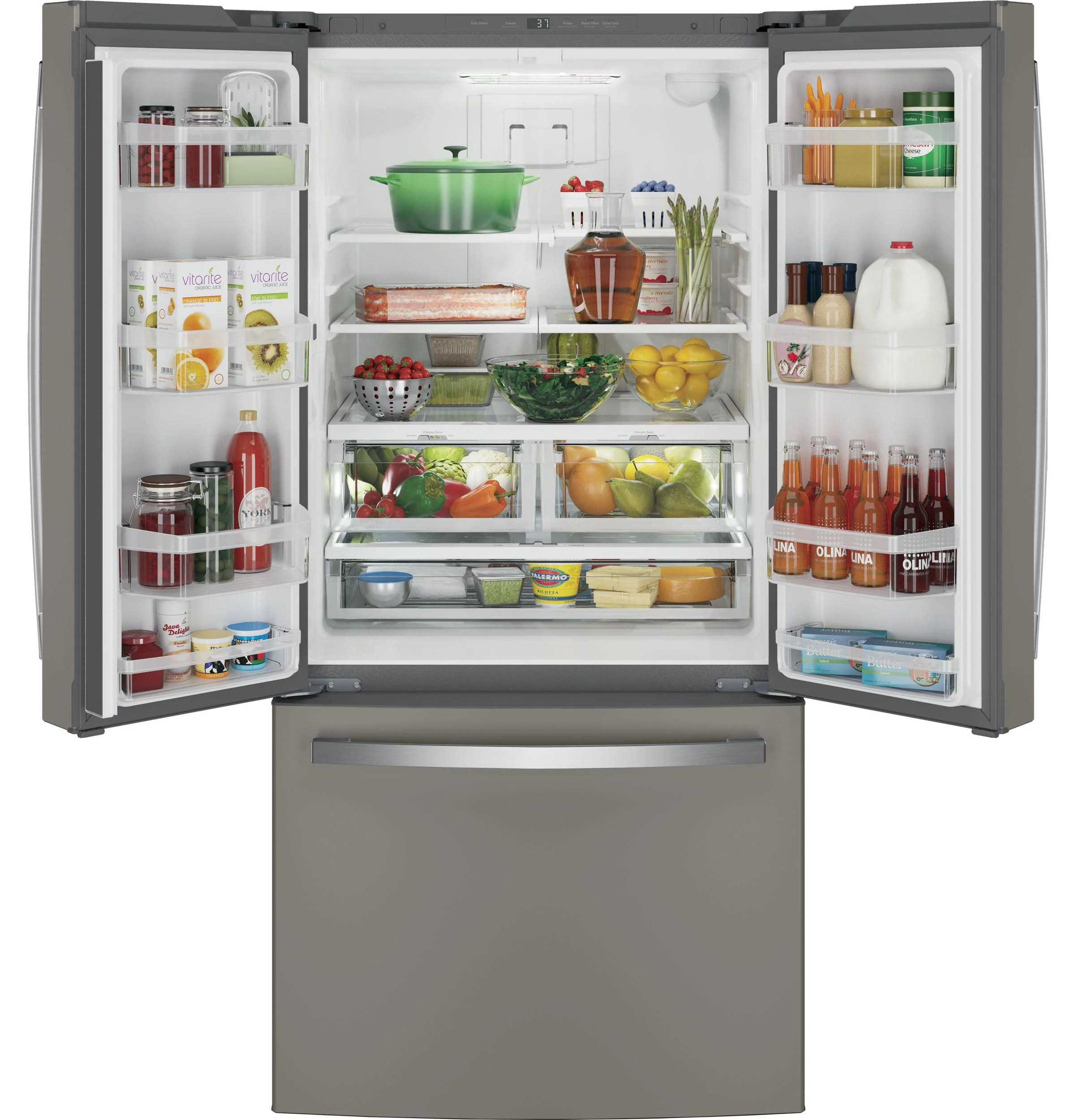 GNE25JMKES GE® ENERGY STAR® 24.7 Cu. Ft. French-Door Refrigerator - Image 2