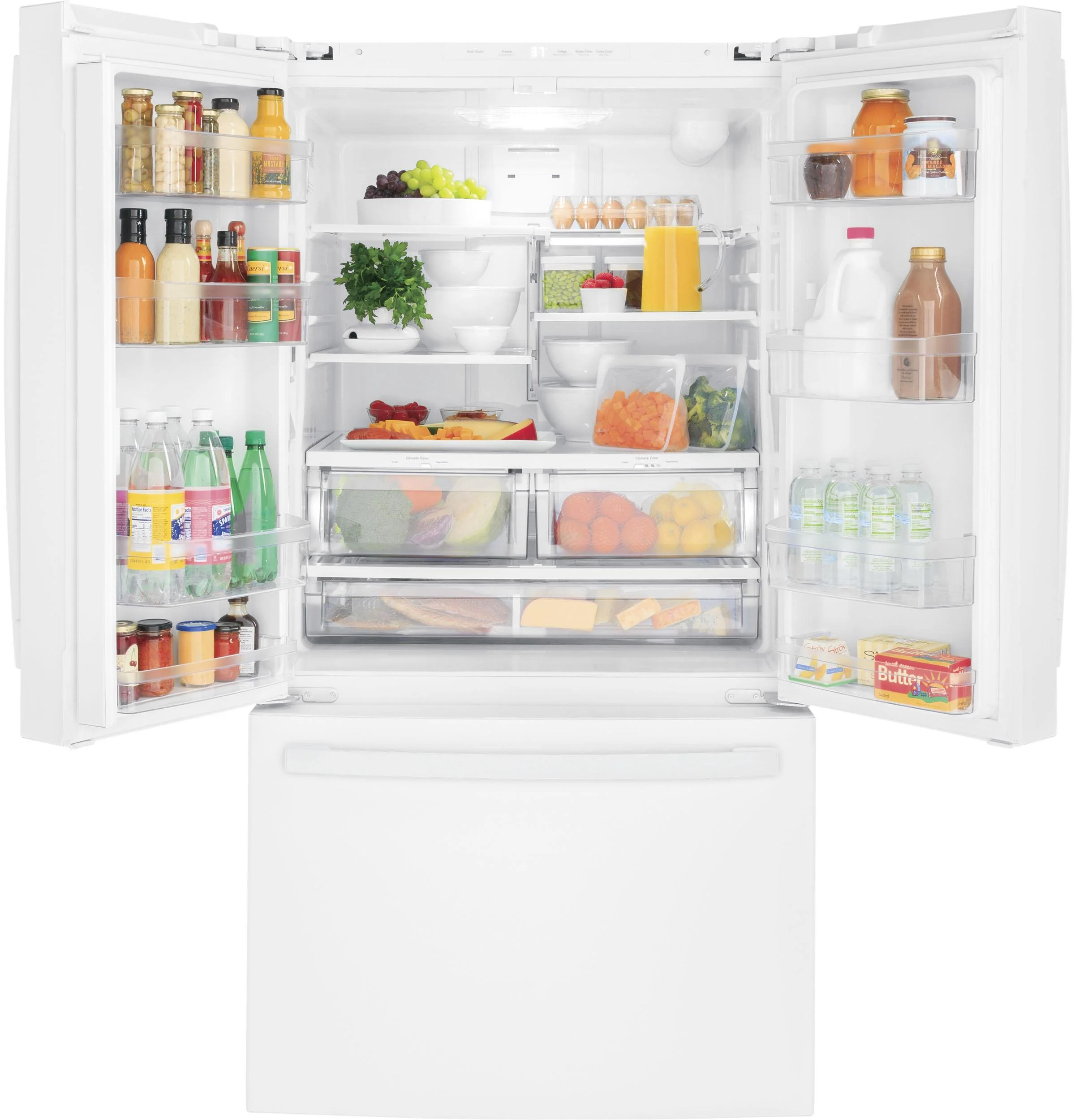 GNE27JGMWW GE ENERGY STAR 27.0 Cu. Ft. French-Door Refrigerator - Image 2