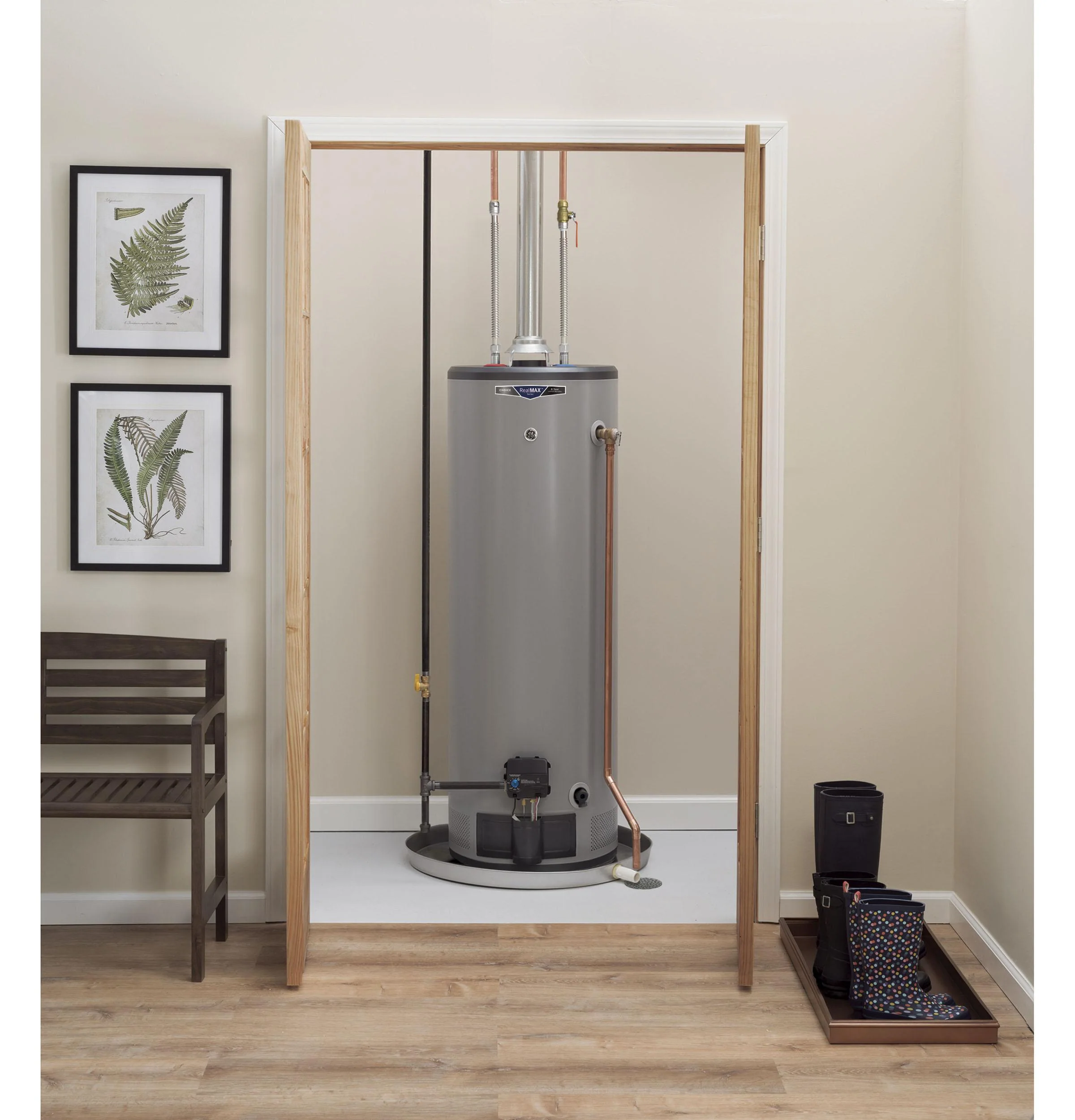 GP30T08BXR GE RealMAX Choice 30-Gallon Tall Liquid Propane Atmospheric Water Heater - Image 2
