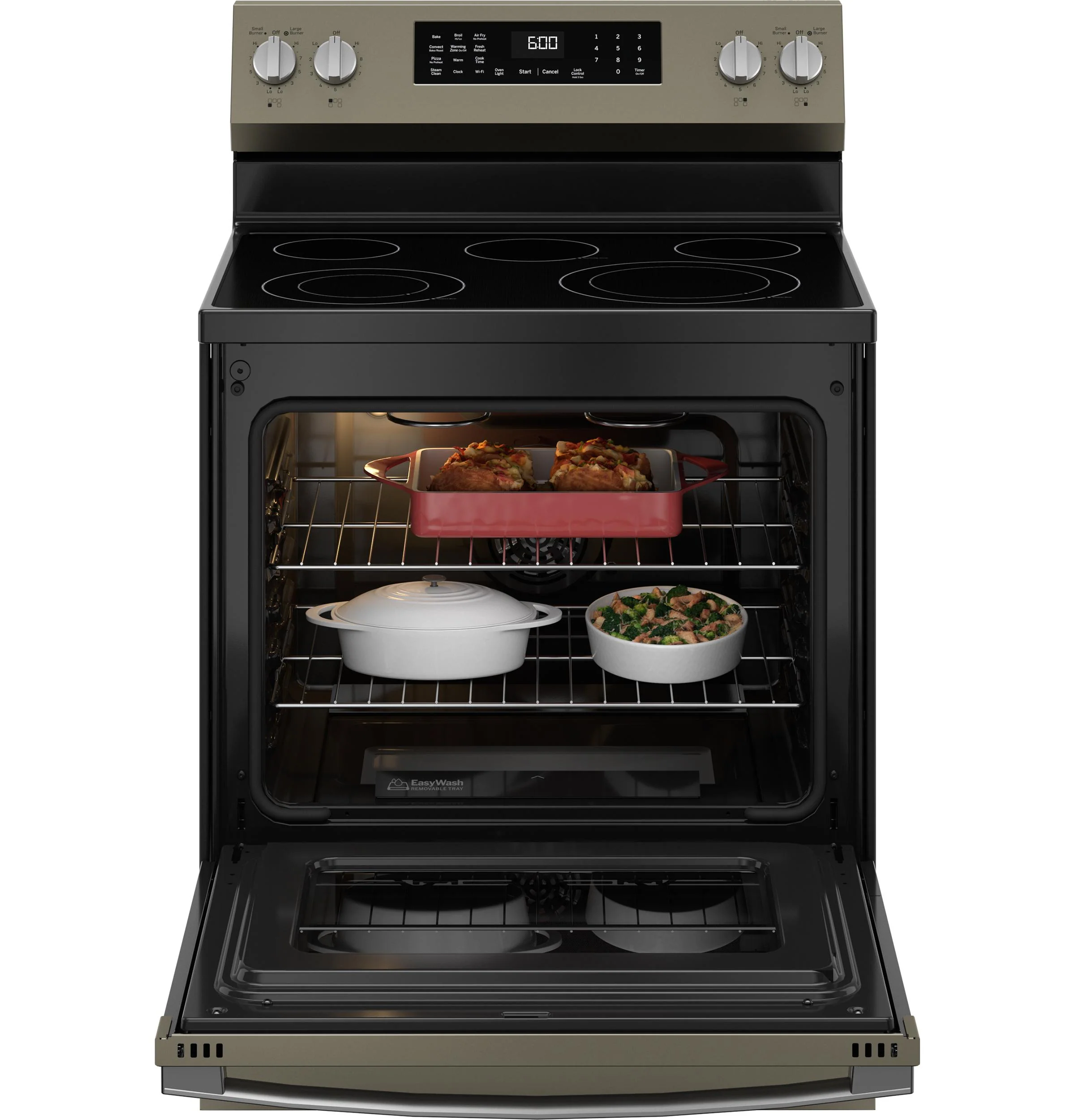 GRF600AVES GE® ENERGY STAR® 30" Free-Standing Electric Convection Range with No Preheat Air Fry and EasyWash™ Oven Tray - Image 4