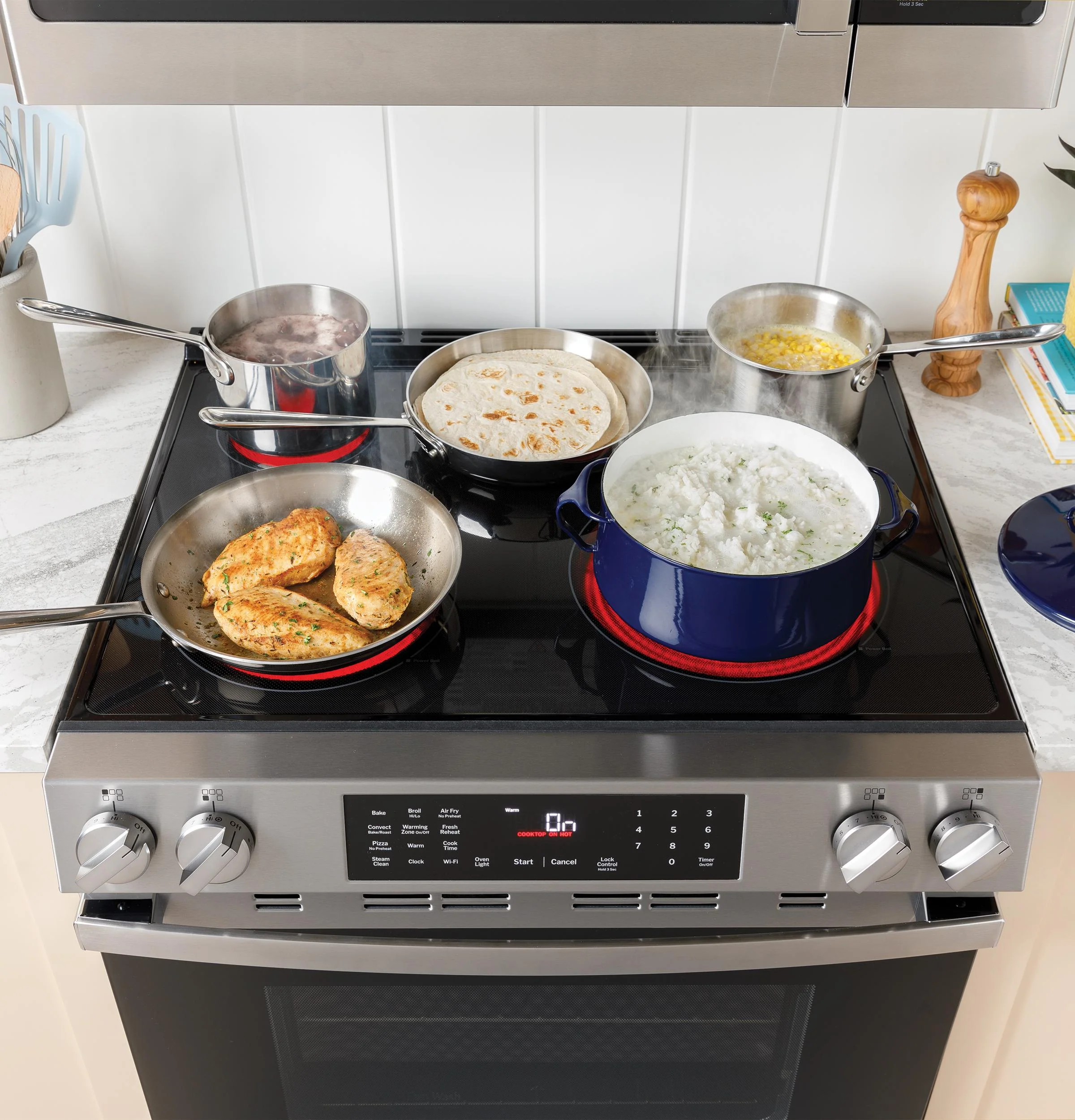 GRS600AVES GE® ENERGY STAR® 30" Slide-In Electric Convection Range with No Preheat Air Fry and EasyWash™ Oven Tray - Image 19