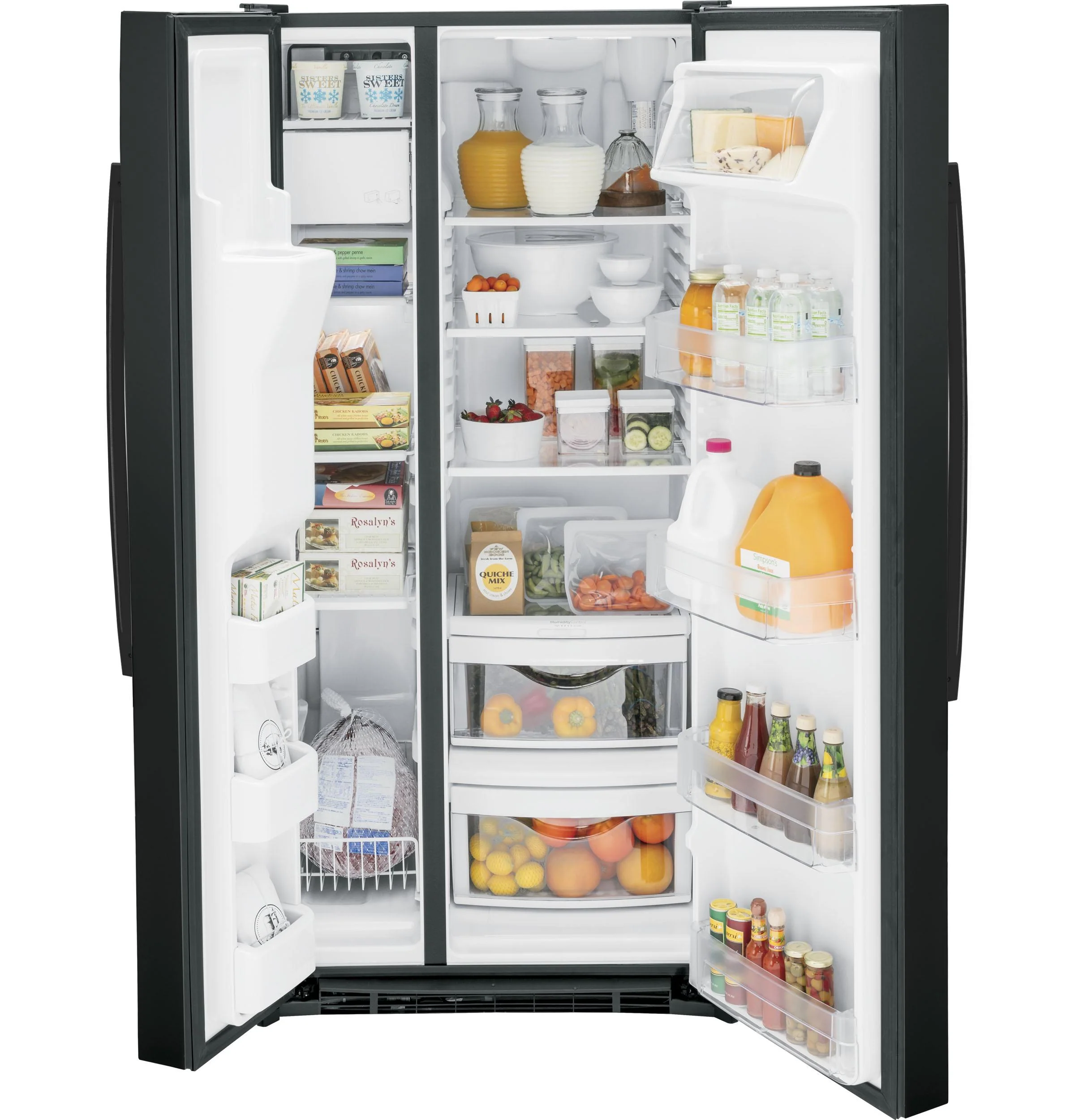 GSE23GGPBB GE® ENERGY STAR® 23.0 Cu. Ft. Side-By-Side Refrigerator - Image 2