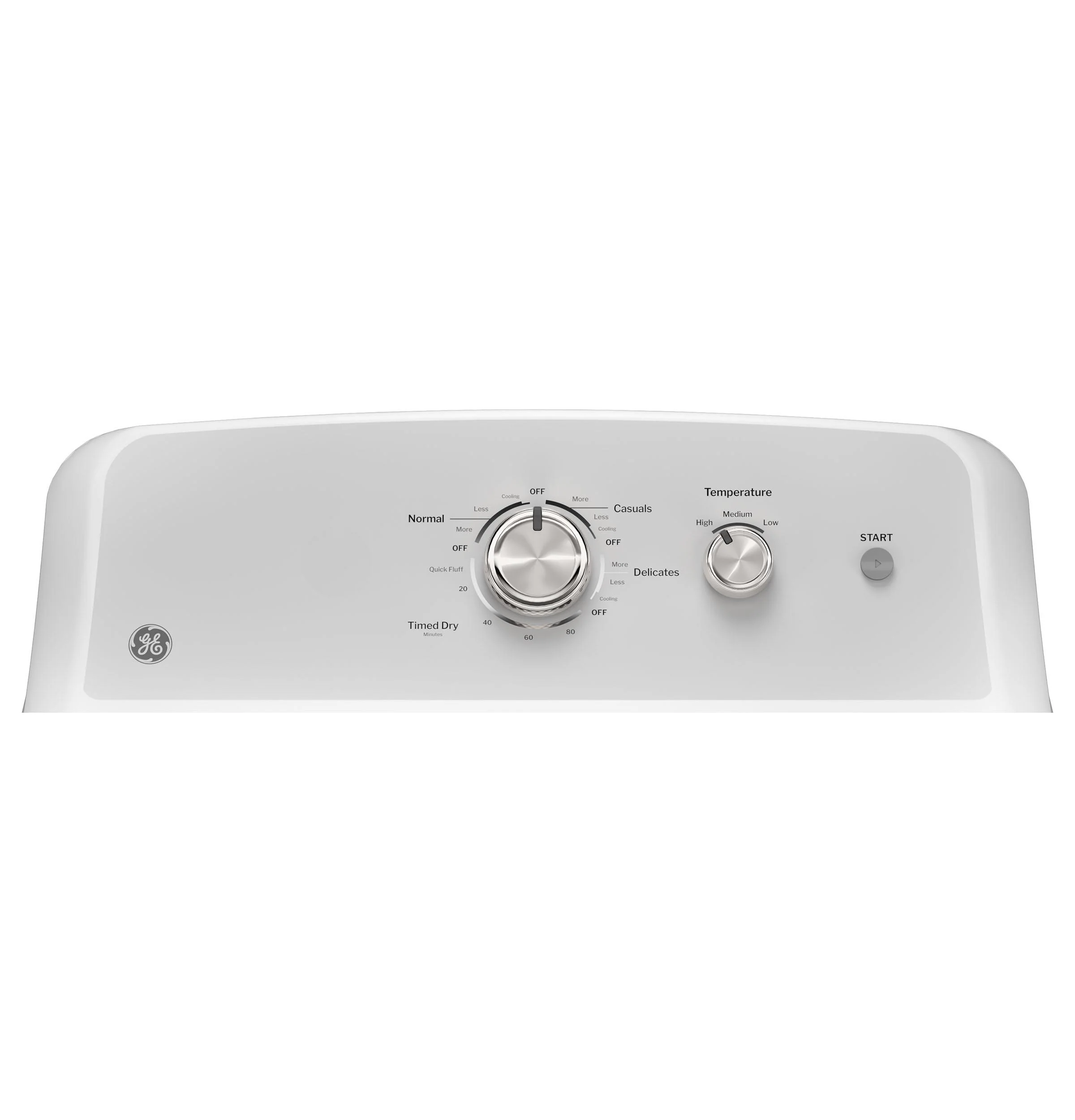 GTD38EASWWS GE® 7.2 cu. ft. Capacity Electric Dryer with Up To 120 ft. Venting and Reversible Door - Image 2