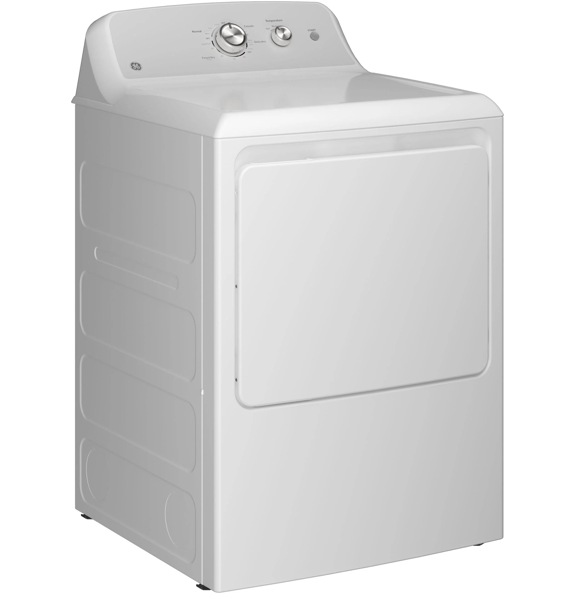 GTD38EASWWS GE® 7.2 cu. ft. Capacity Electric Dryer with Up To 120 ft. Venting and Reversible Door - Image 4