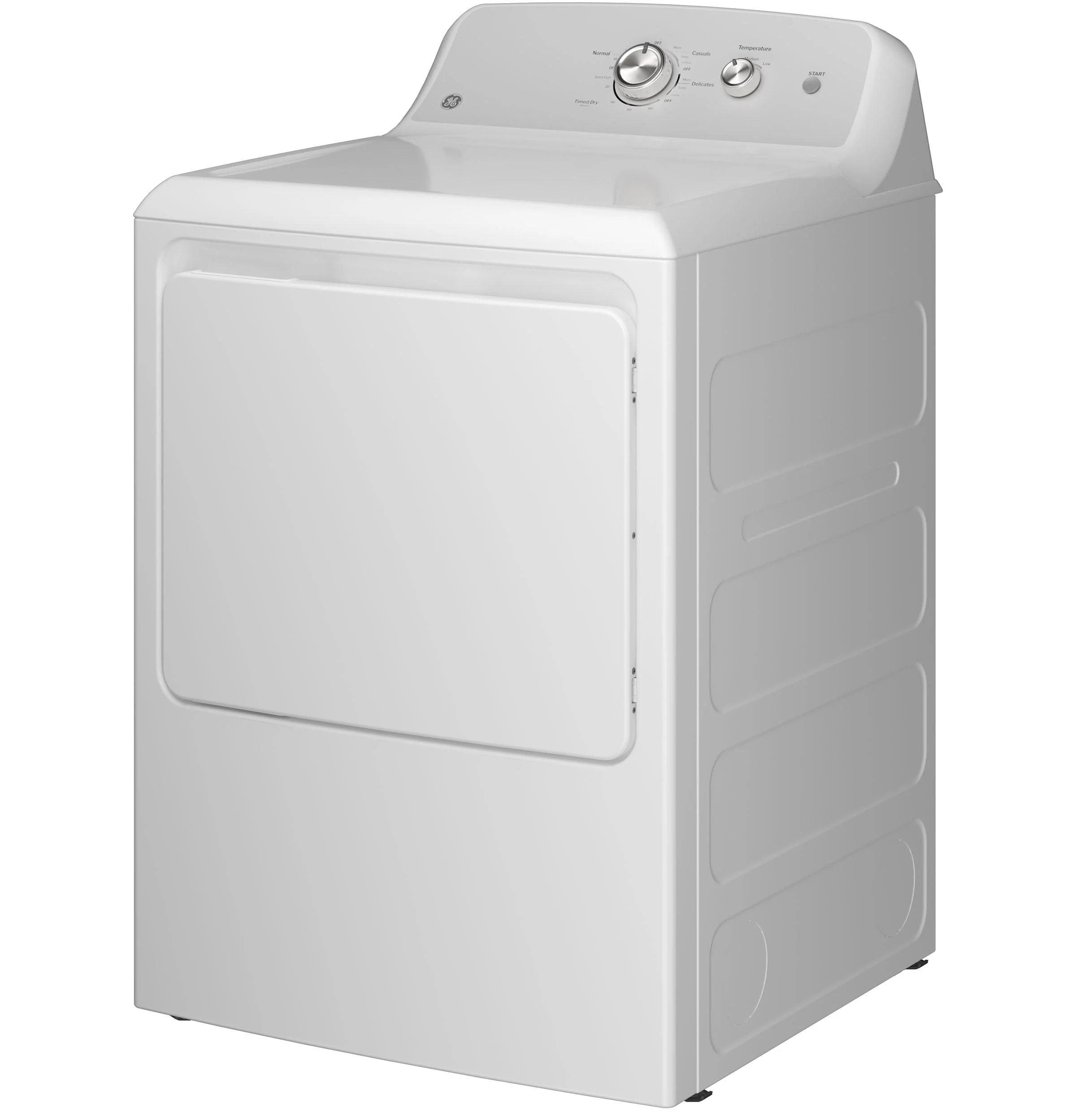GTD38EASWWS GE® 7.2 cu. ft. Capacity Electric Dryer with Up To 120 ft. Venting and Reversible Door - Image 5