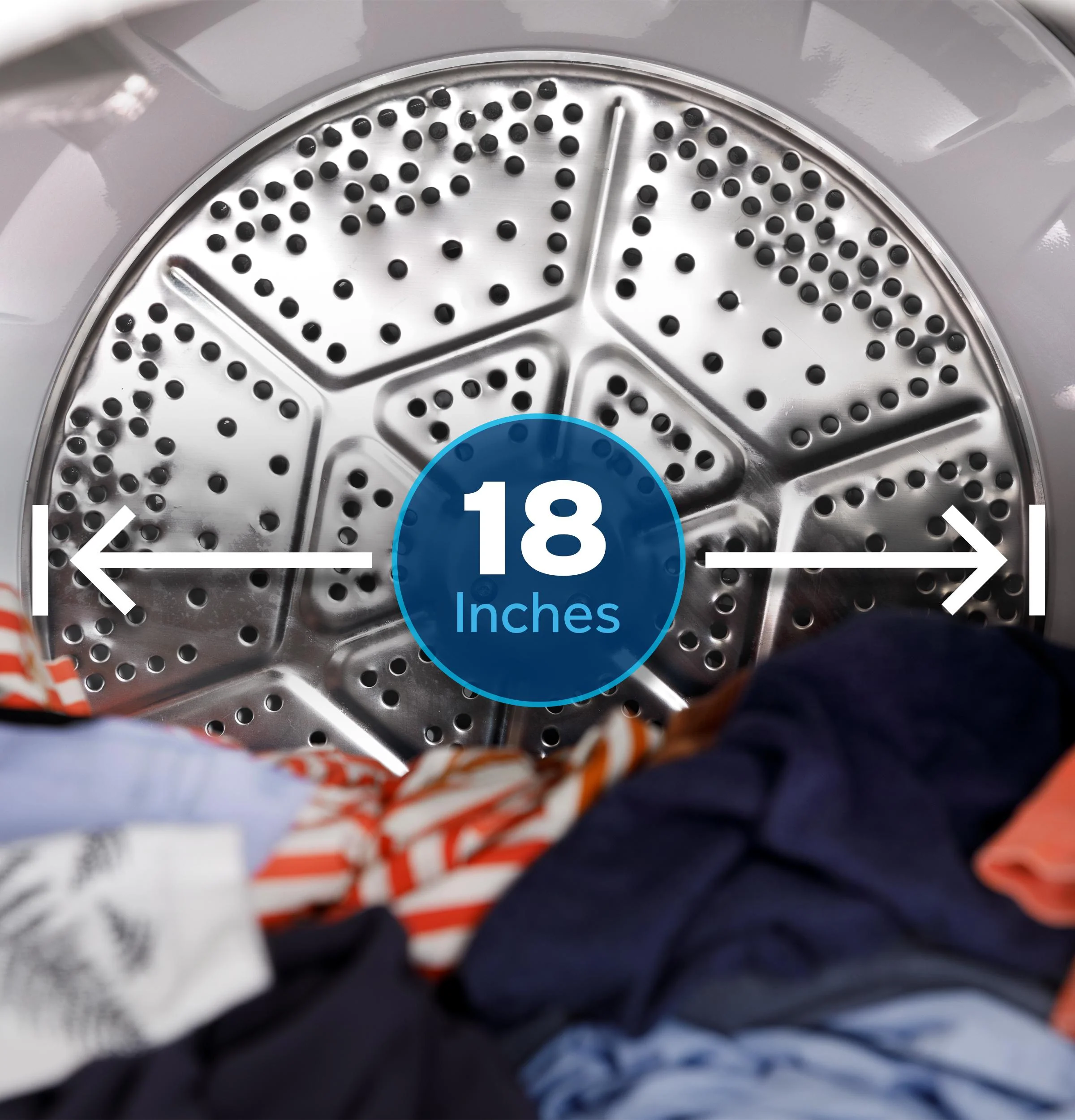 GTD38GASWWS GE® 7.2 cu. ft. Capacity Gas Dryer with Up To 120 ft. Venting and Reversible Door - Image 10