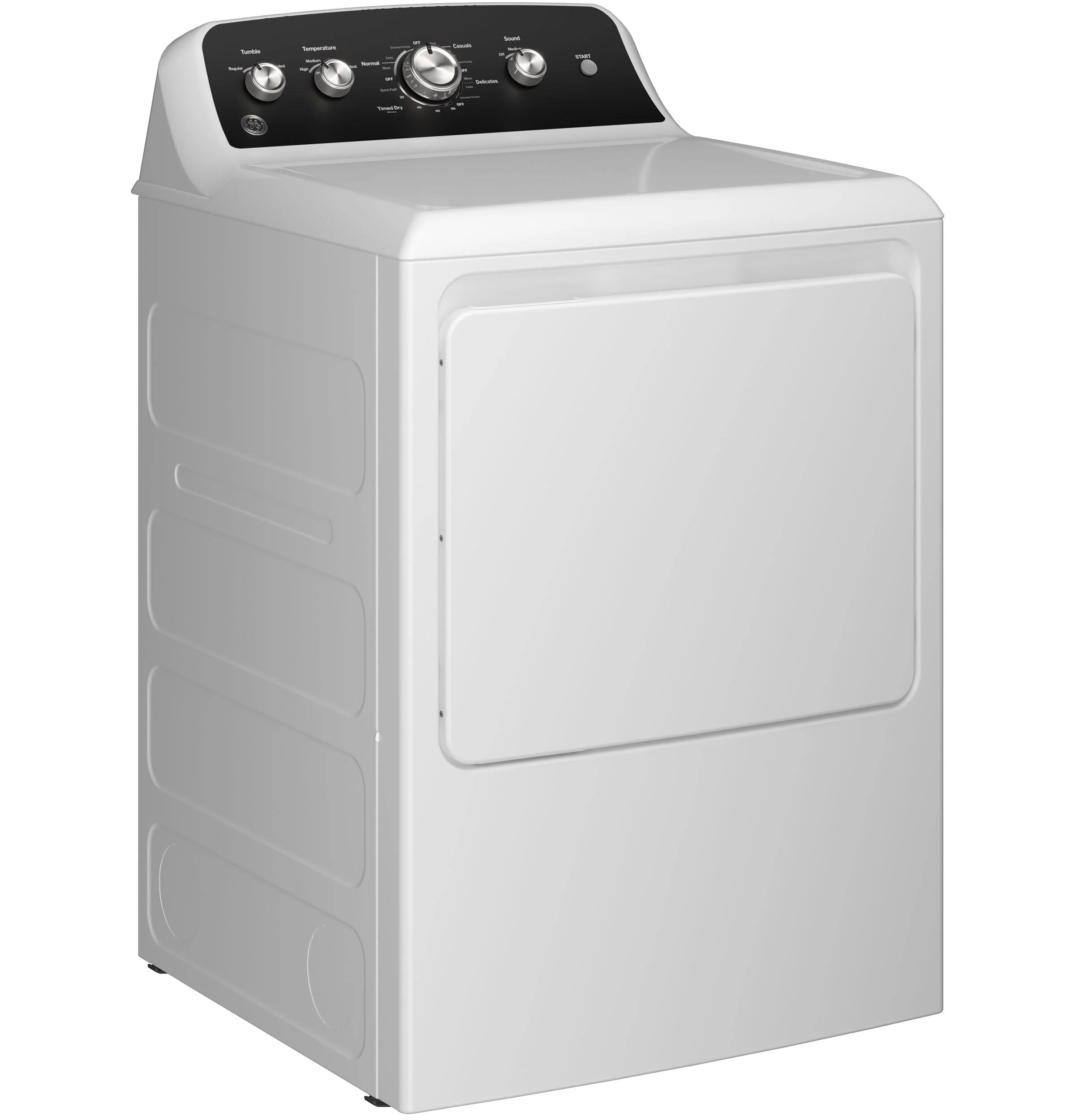 GTD48EASWWB GE® 7.2 cu. ft. Capacity Electric Dryer with Up To 120 ft. Venting and Extended Tumble - Image 3