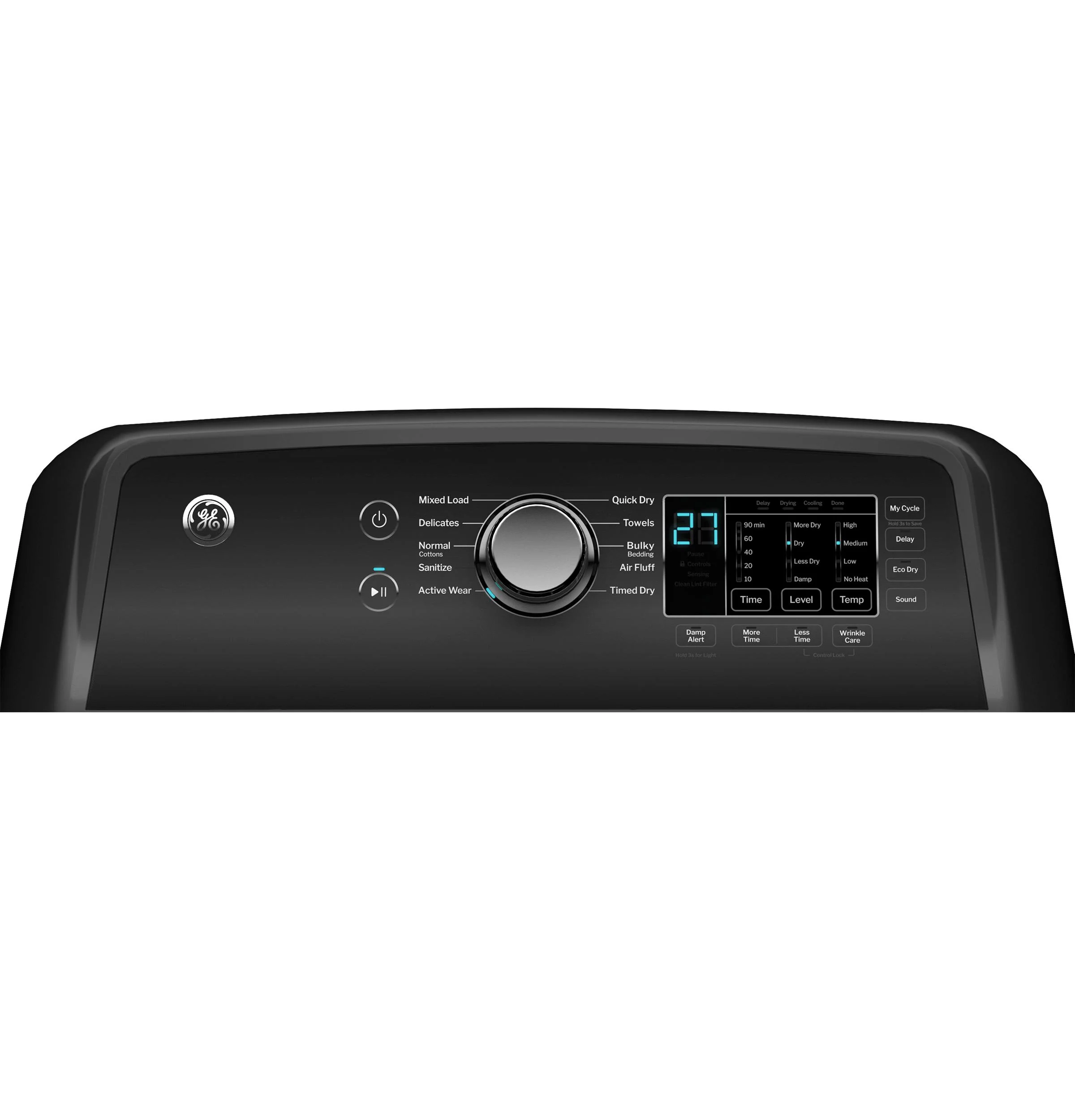 GTD58EBPVDG GE® 7.4 cu. ft. Capacity Electric Dryer with Up To 120 ft. Venting and Sensor Dry - Image 4