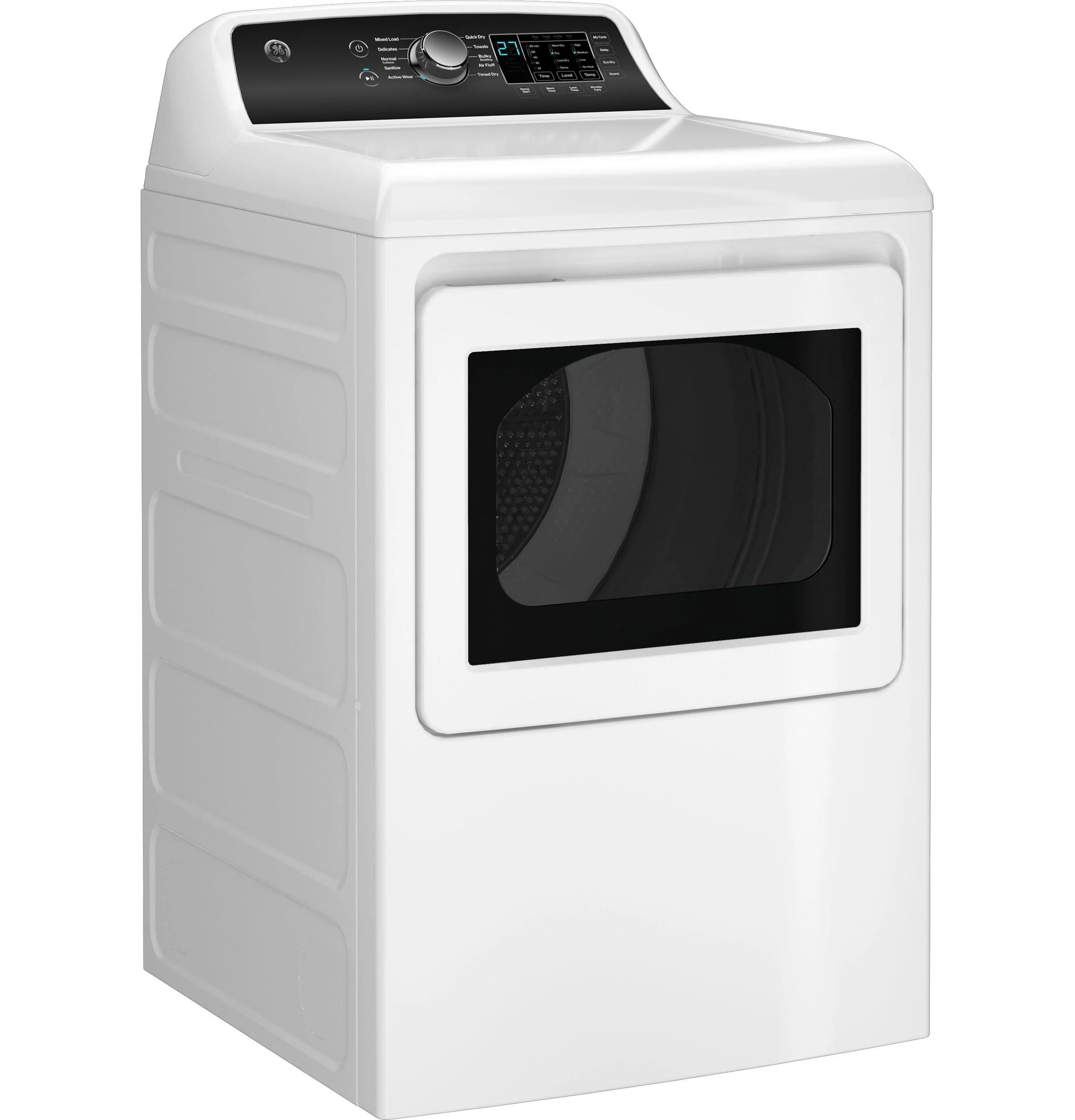 GTD58EBSVWS GE® 7.4 cu. ft. Capacity Electric Dryer with Up To 120 ft. Venting and Sensor Dry - Image 2