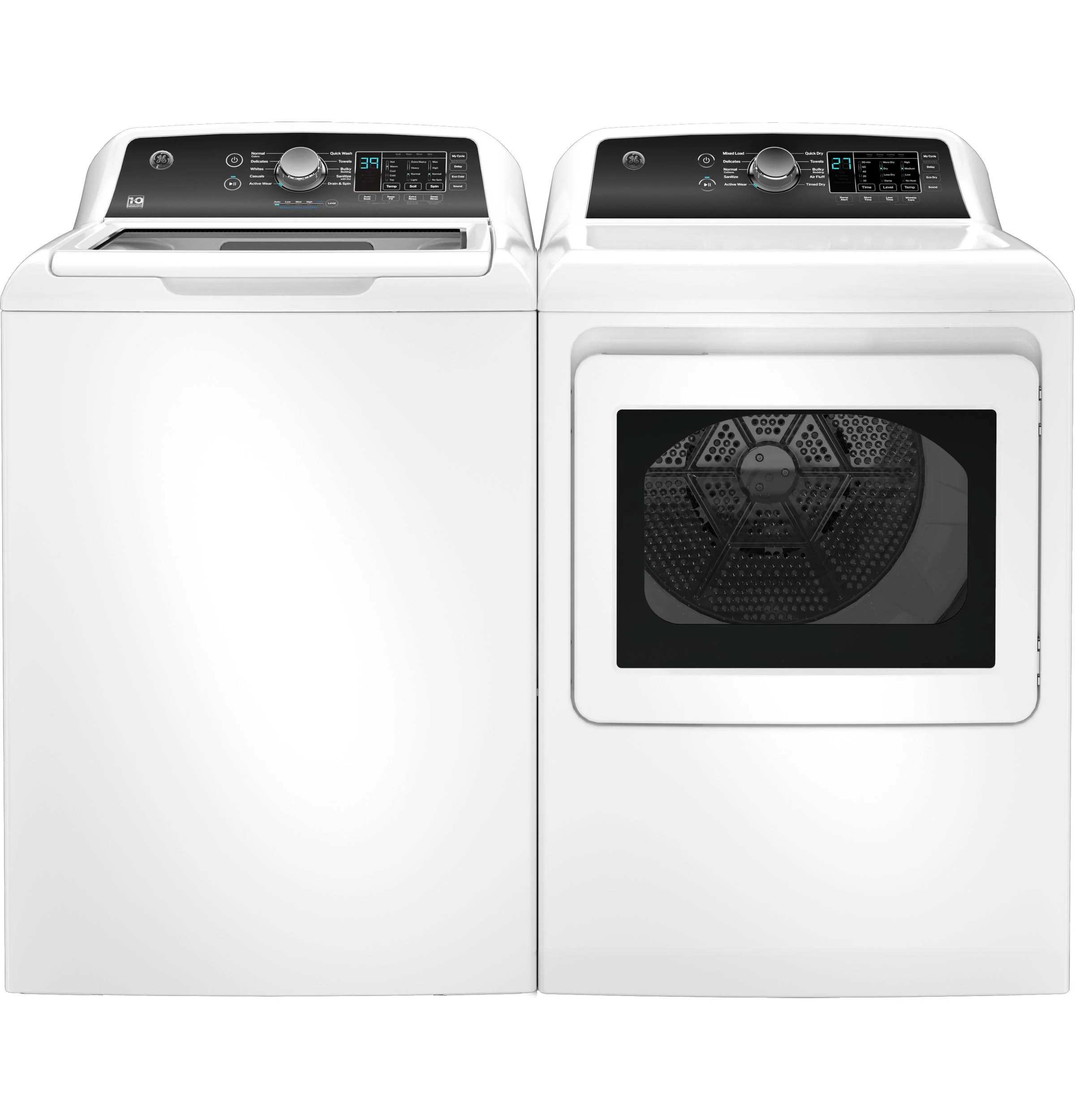 GTD58EBSVWS GE® 7.4 cu. ft. Capacity Electric Dryer with Up To 120 ft. Venting and Sensor Dry - Image 4