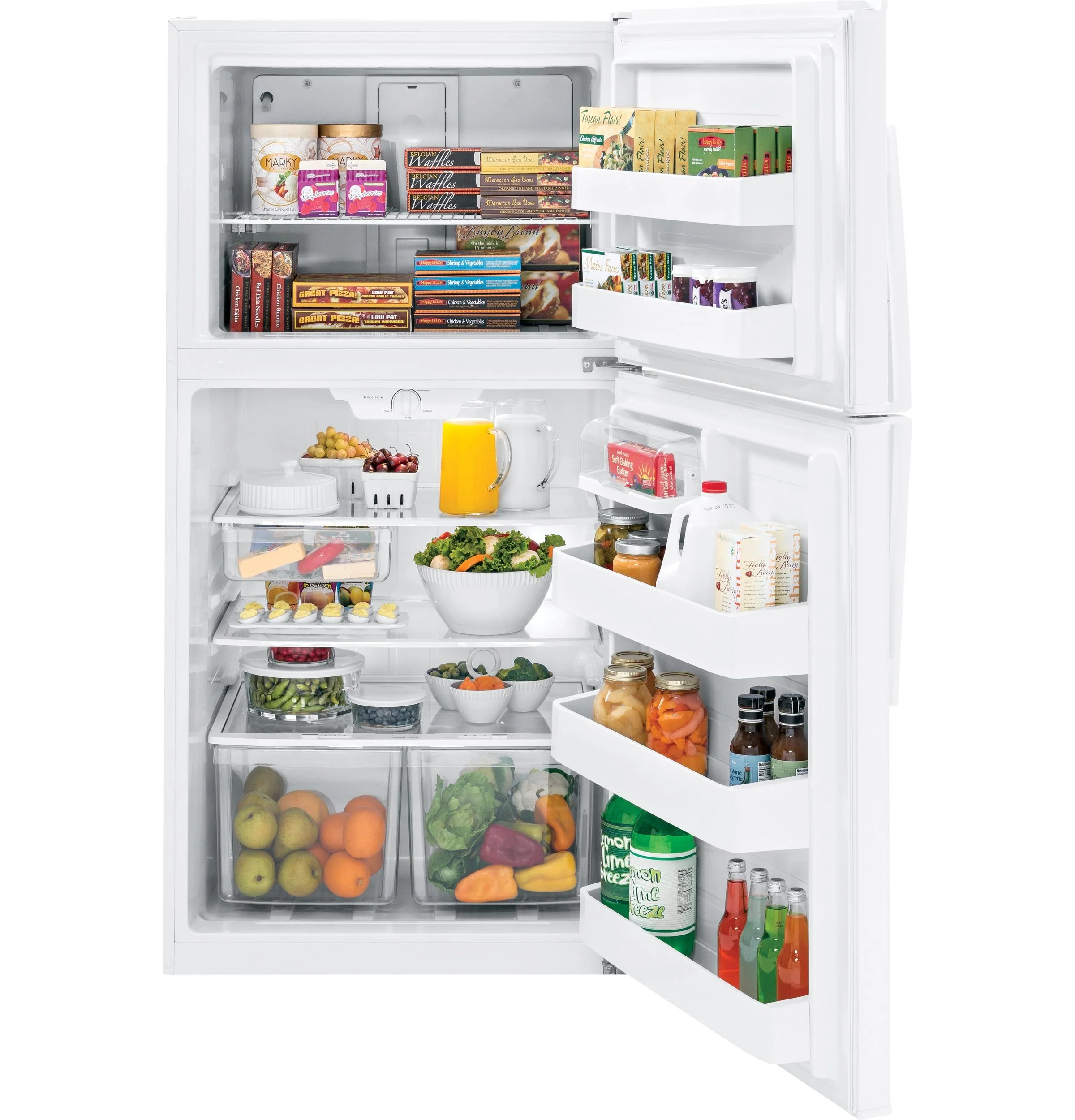 GTE21GTHWW GE® ENERGY STAR® 21.1 Cu. Ft. Top-Freezer Refrigerator - Image 2