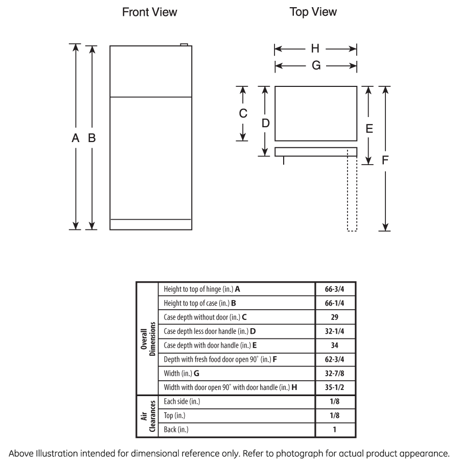 GTE21GTHWW GE® ENERGY STAR® 21.1 Cu. Ft. Top-Freezer Refrigerator - Image 6