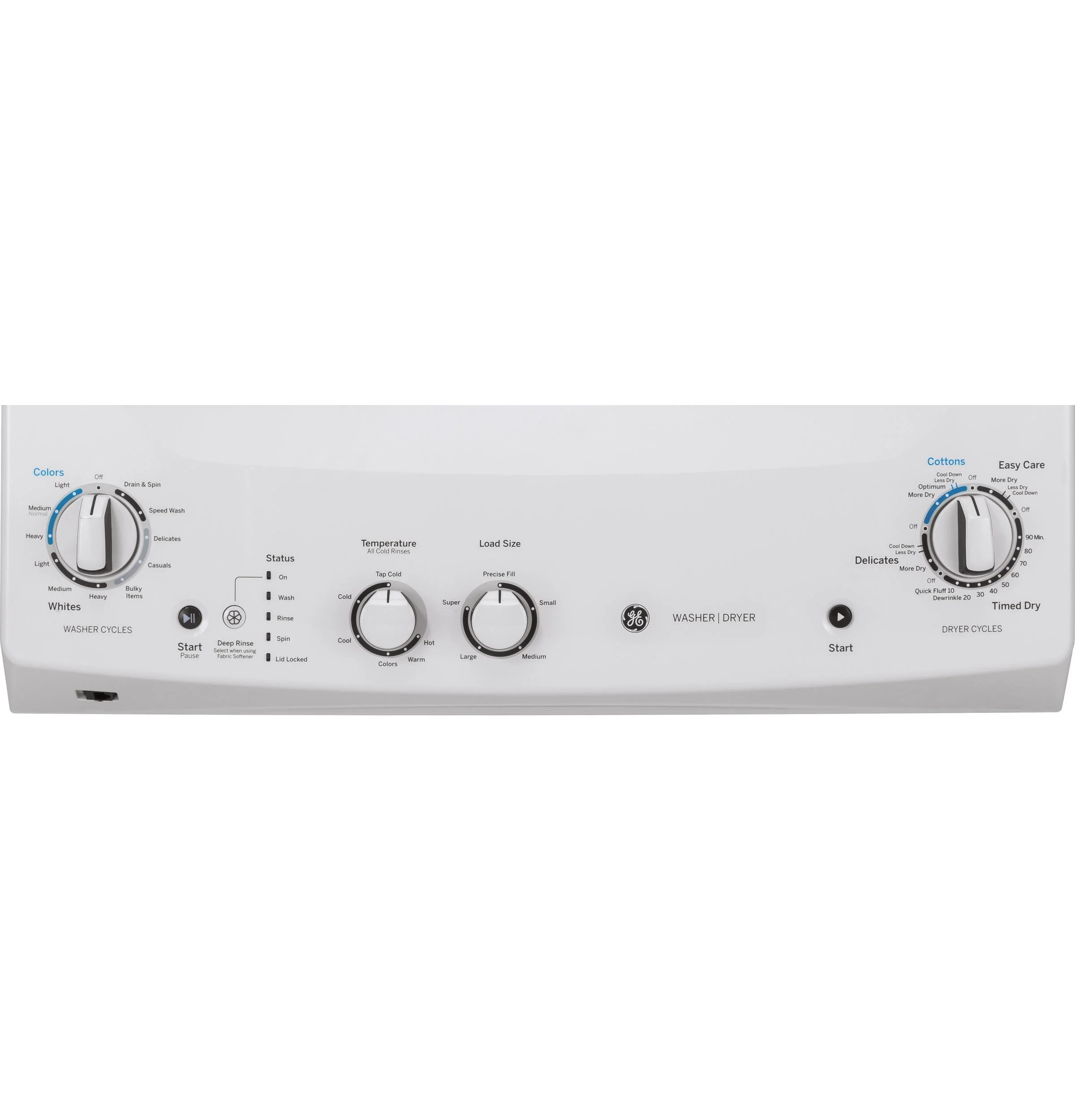 GUV27ESSMWW GE Unitized Spacemaker® 3.8 cu. ft. Capacity Washer with Stainless Steel Basket and 5.9 cu. ft. Capacity Long Vent Electric Dryer - Image 7