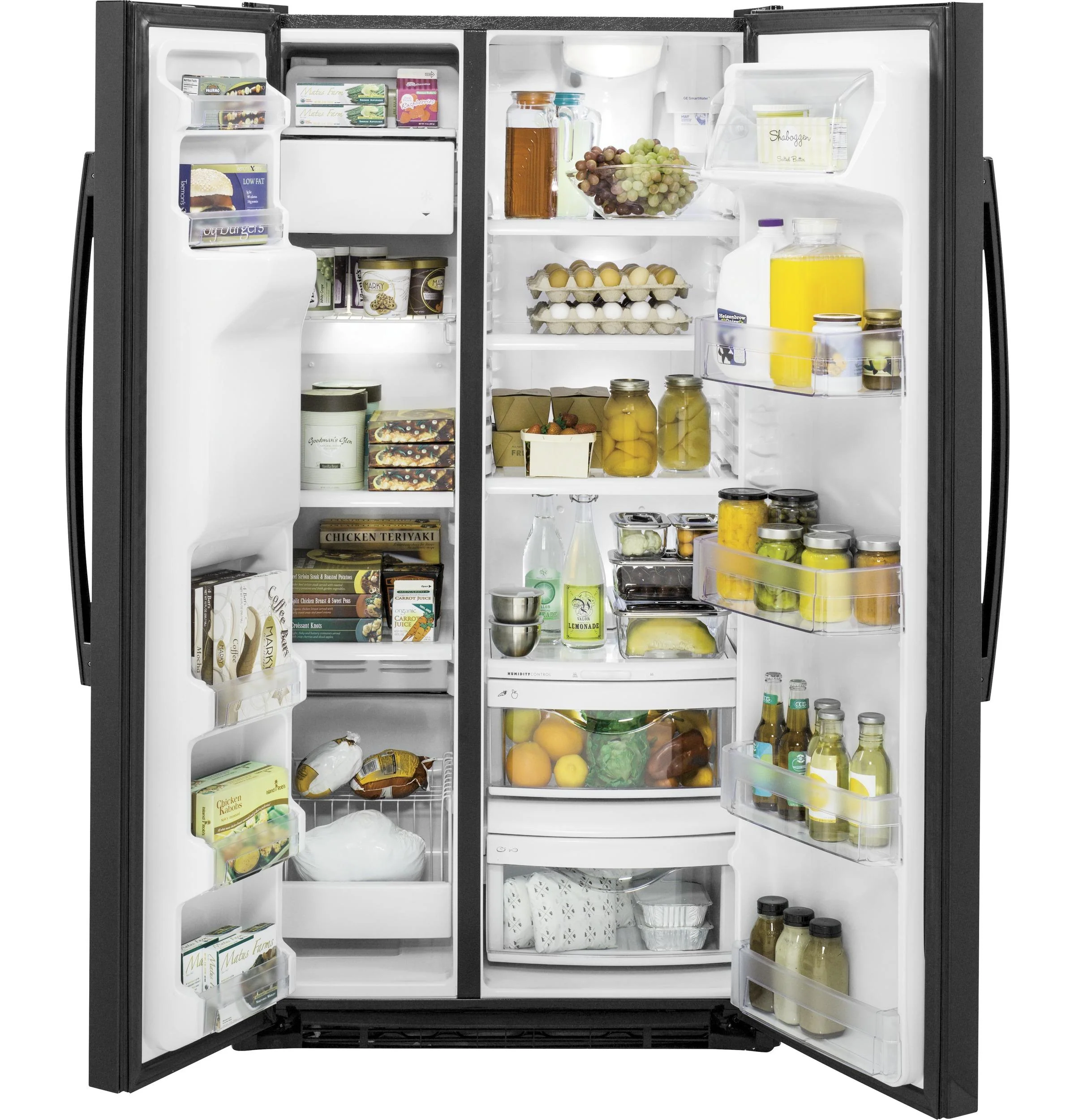 GZS22DGJBB GE® 21.9 Cu. Ft. Counter-Depth Side-By-Side Refrigerator - Image 3