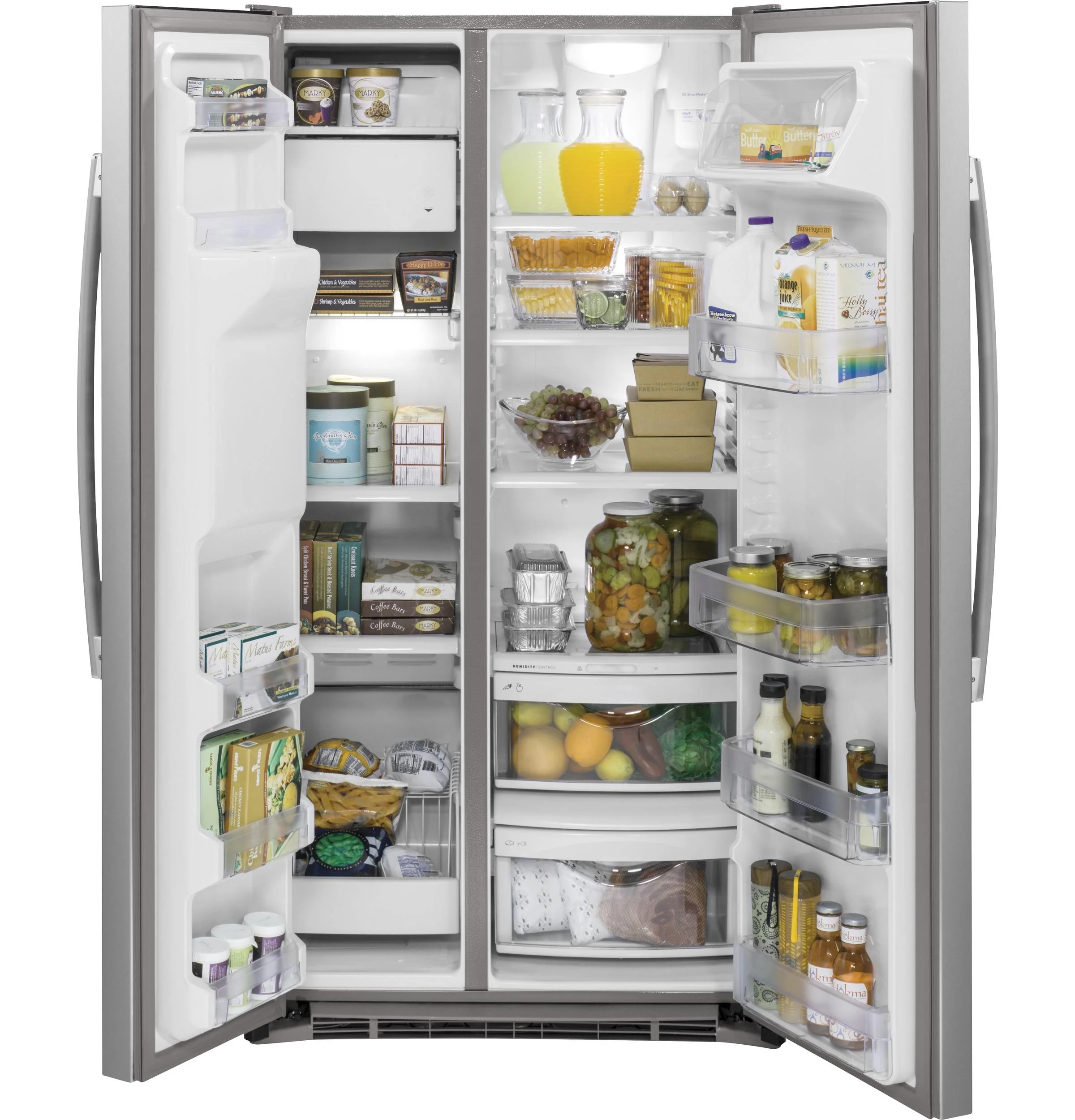 GZS22DSJSS GE® 21.9 Cu. Ft. Counter-Depth Side-By-Side Refrigerator - Image 3
