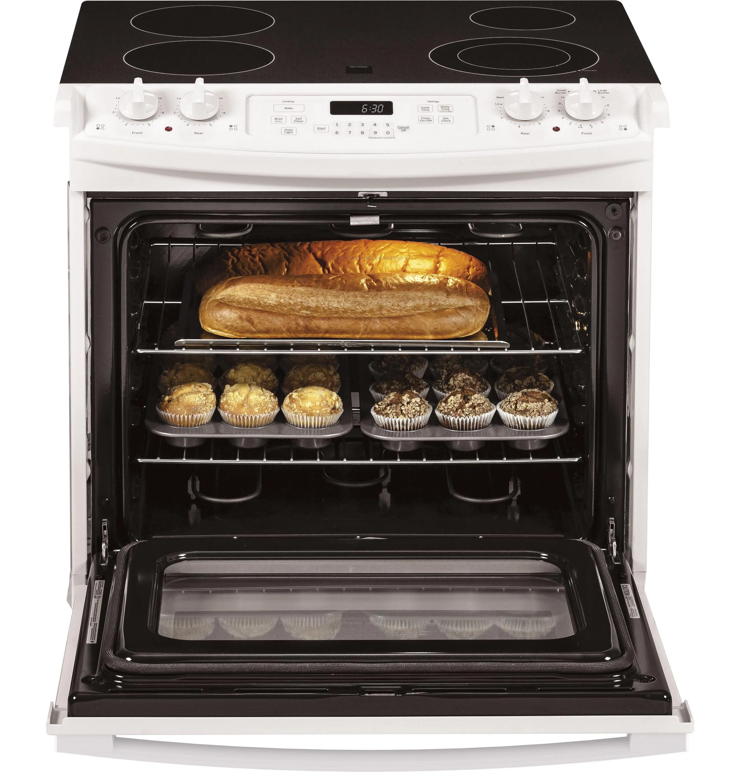 JD630DTWW GE® 30" Drop-In Electric Range - Image 3