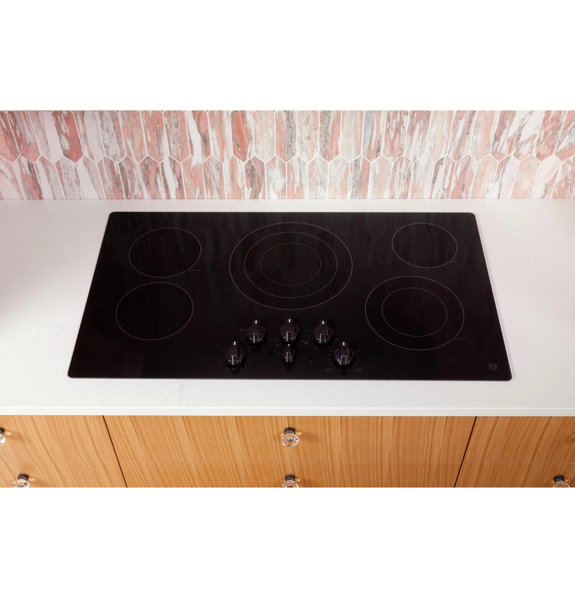 JEP5030DTBB GE® 30" Built-In knob Control Electric Cooktop - Image 15