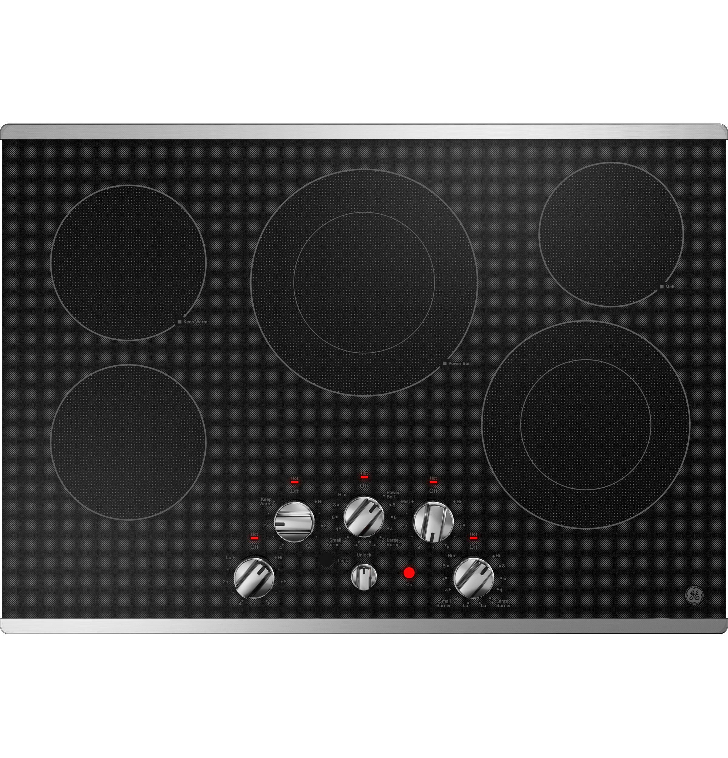 JEP5030STSS GE® 30" Built-In knob Control Electric Cooktop - Image 2
