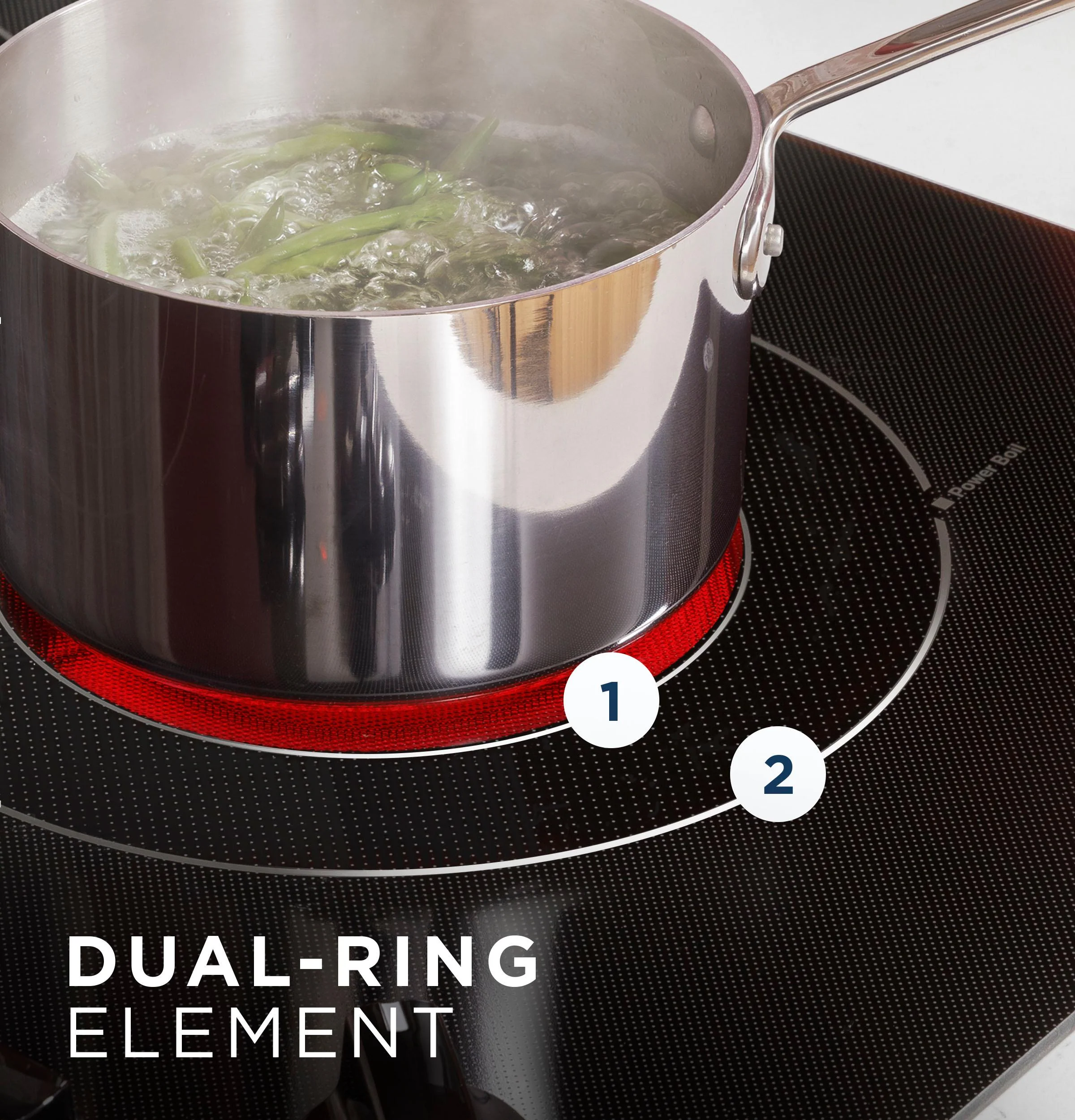 JEP5036STSS GE® 36" Built-In Knob Control Electric Cooktop - Image 7