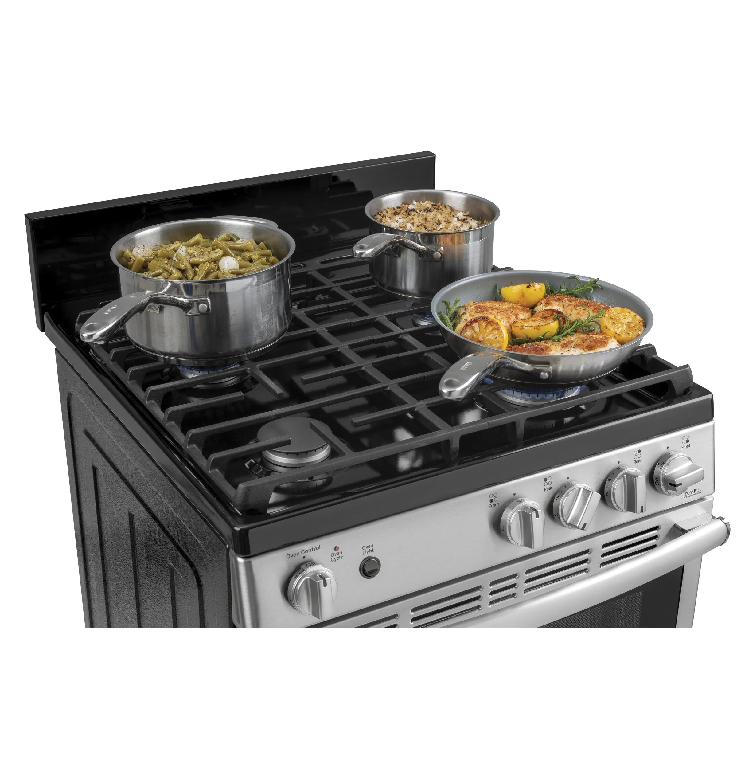 JGAS640RMSS GE® 24" Steam Clean Free-Standing/Slide-in Gas Range - Image 8