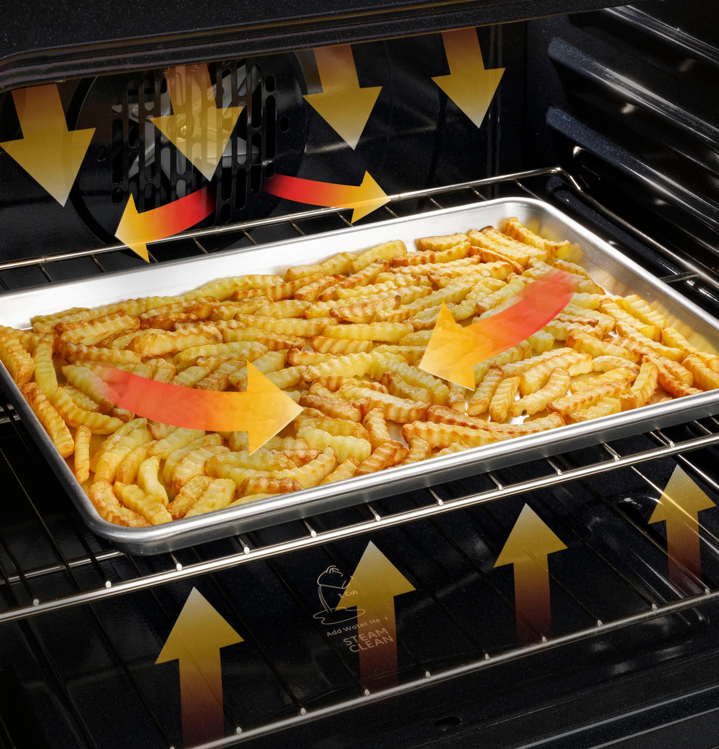JGB735DPBB GE® 30" Free-Standing Gas Convection Range with No Preheat Air Fry - Image 7