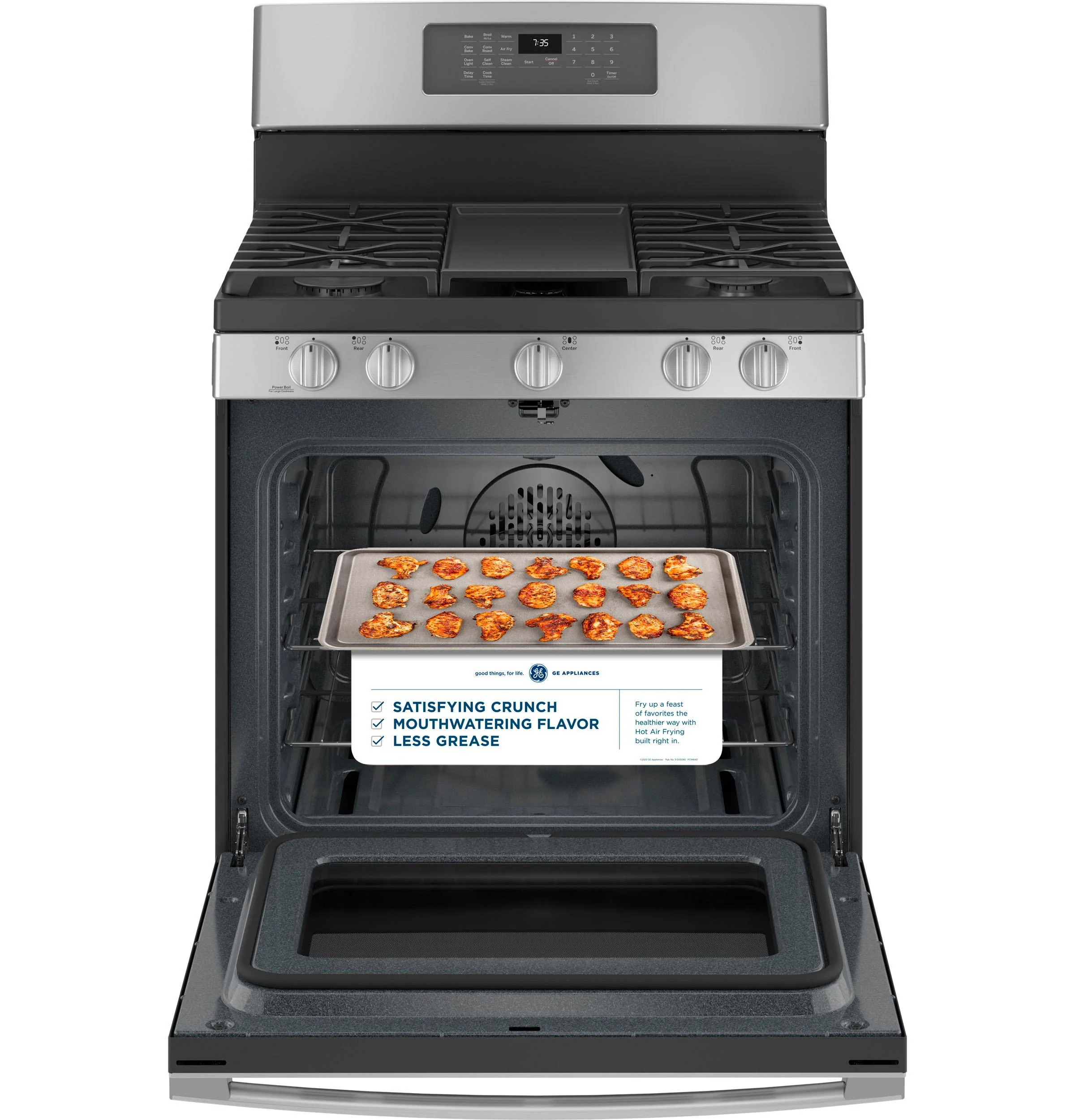 JGB735SPSS GE® 30" Free-Standing Gas Convection Range with No Preheat Air Fry - Image 15