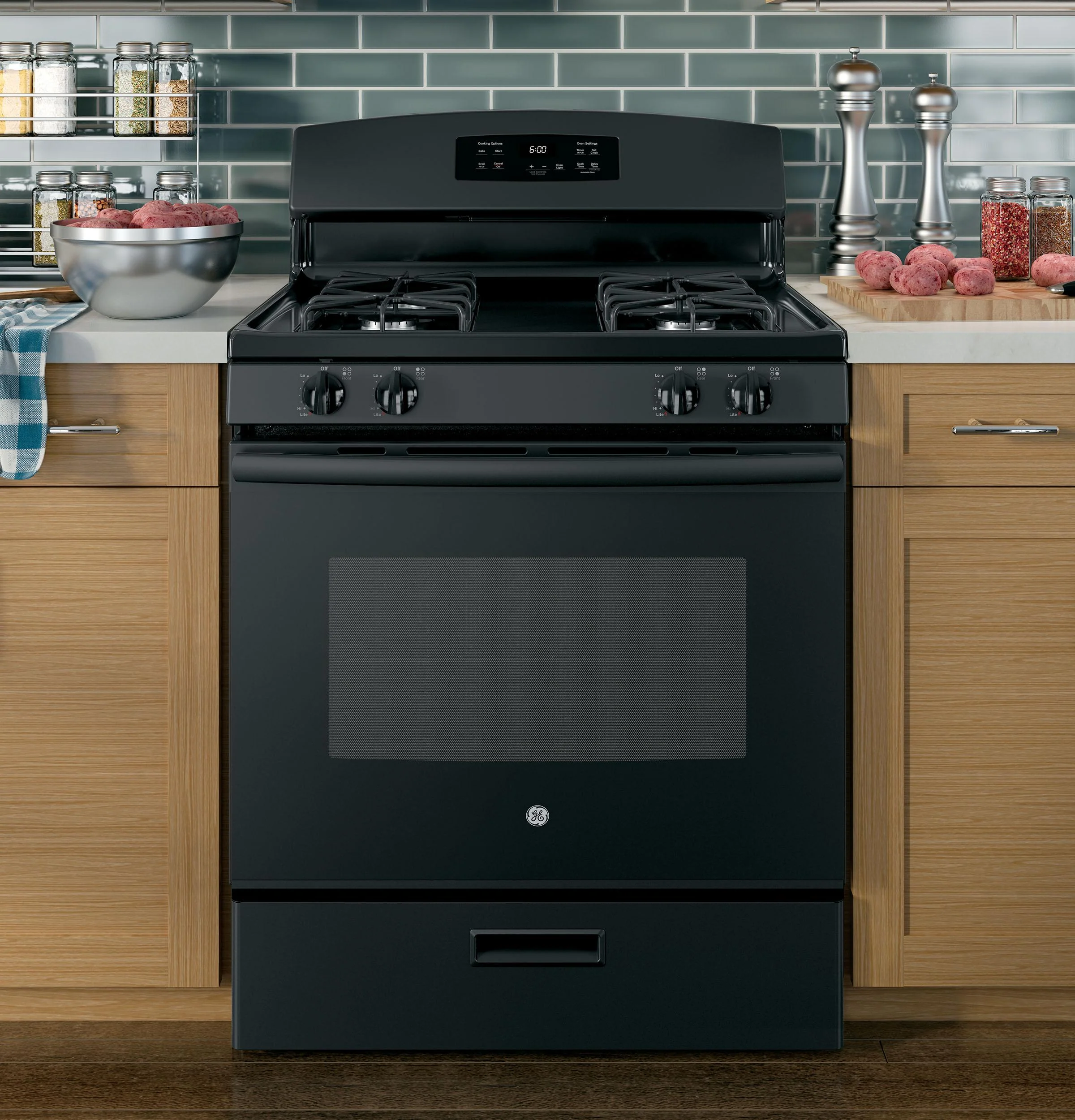 JGBS60DEKBB GE® 30" Free-Standing Gas Range - Image 6