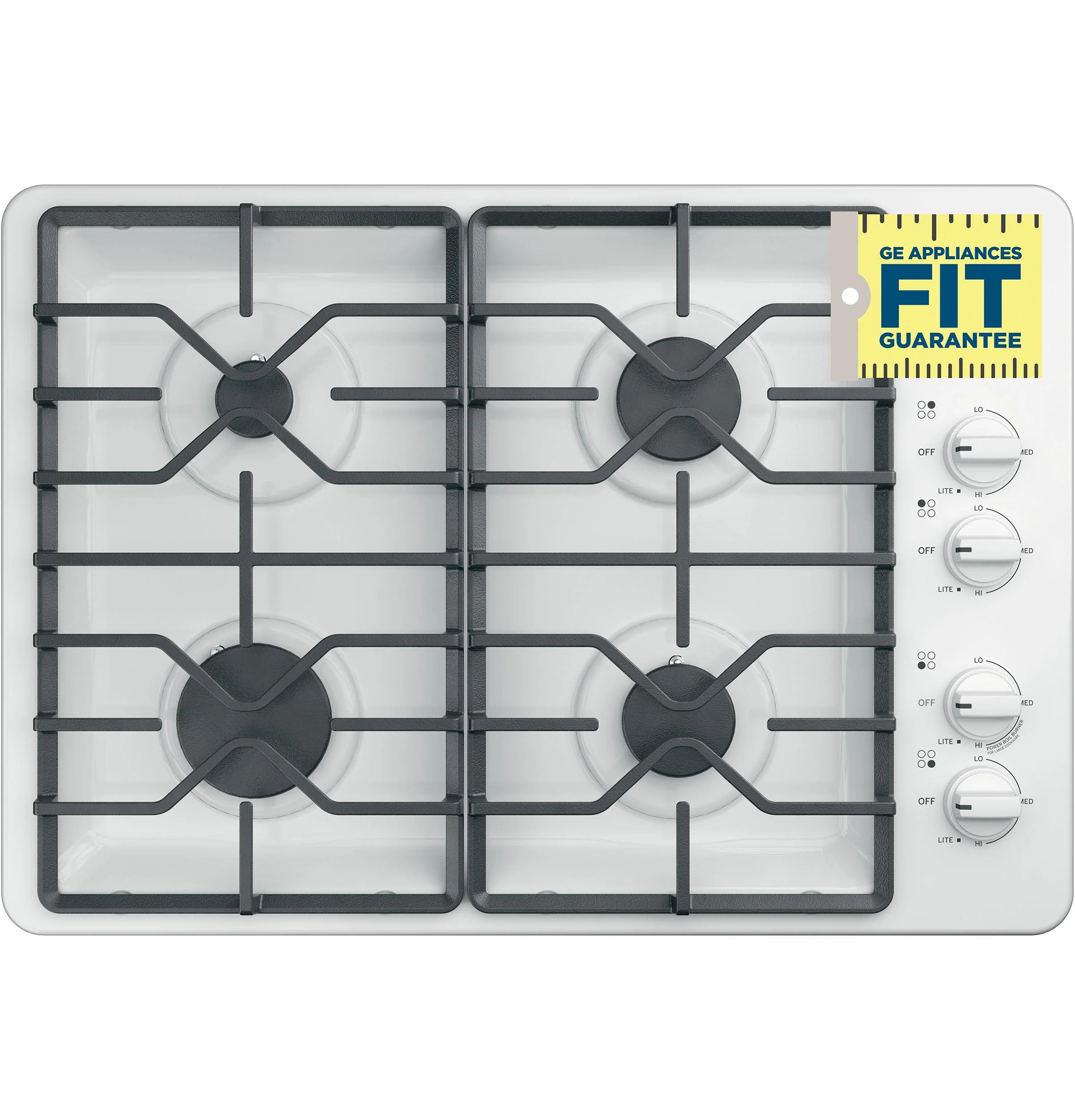 JGP3030DLWW GE® 30" Built-In Gas Cooktop with Dishwasher-Safe Grates - Image 9