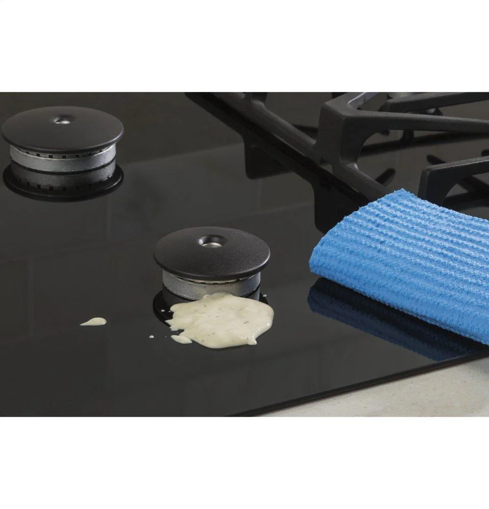 GE® 30" Built-In Gas on Glass Cooktop with Dishwasher Safe Grates - Image 9