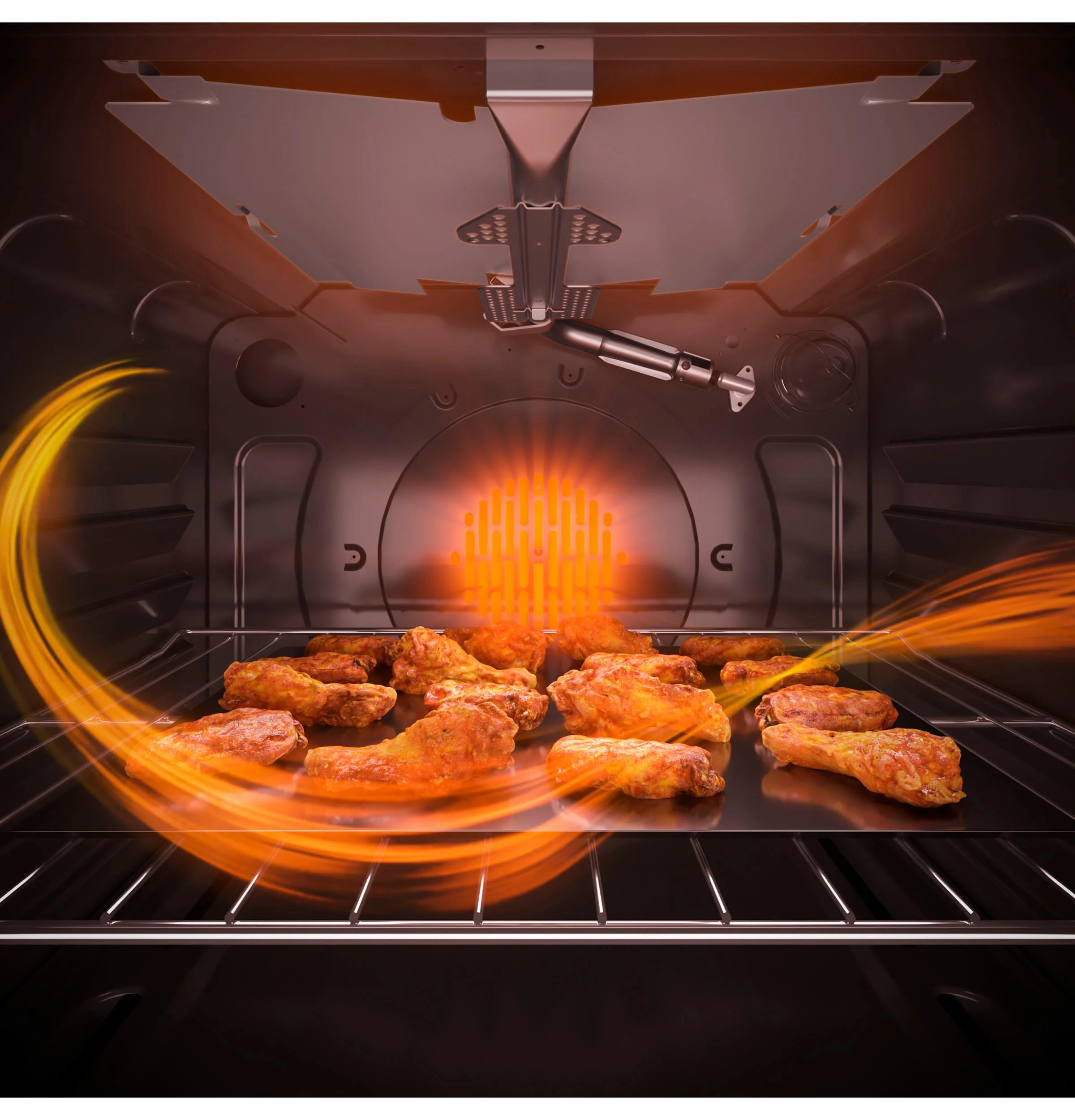 GE® 30" Slide-In Front-Control Convection Gas Range with No Preheat Air Fry - Image 9