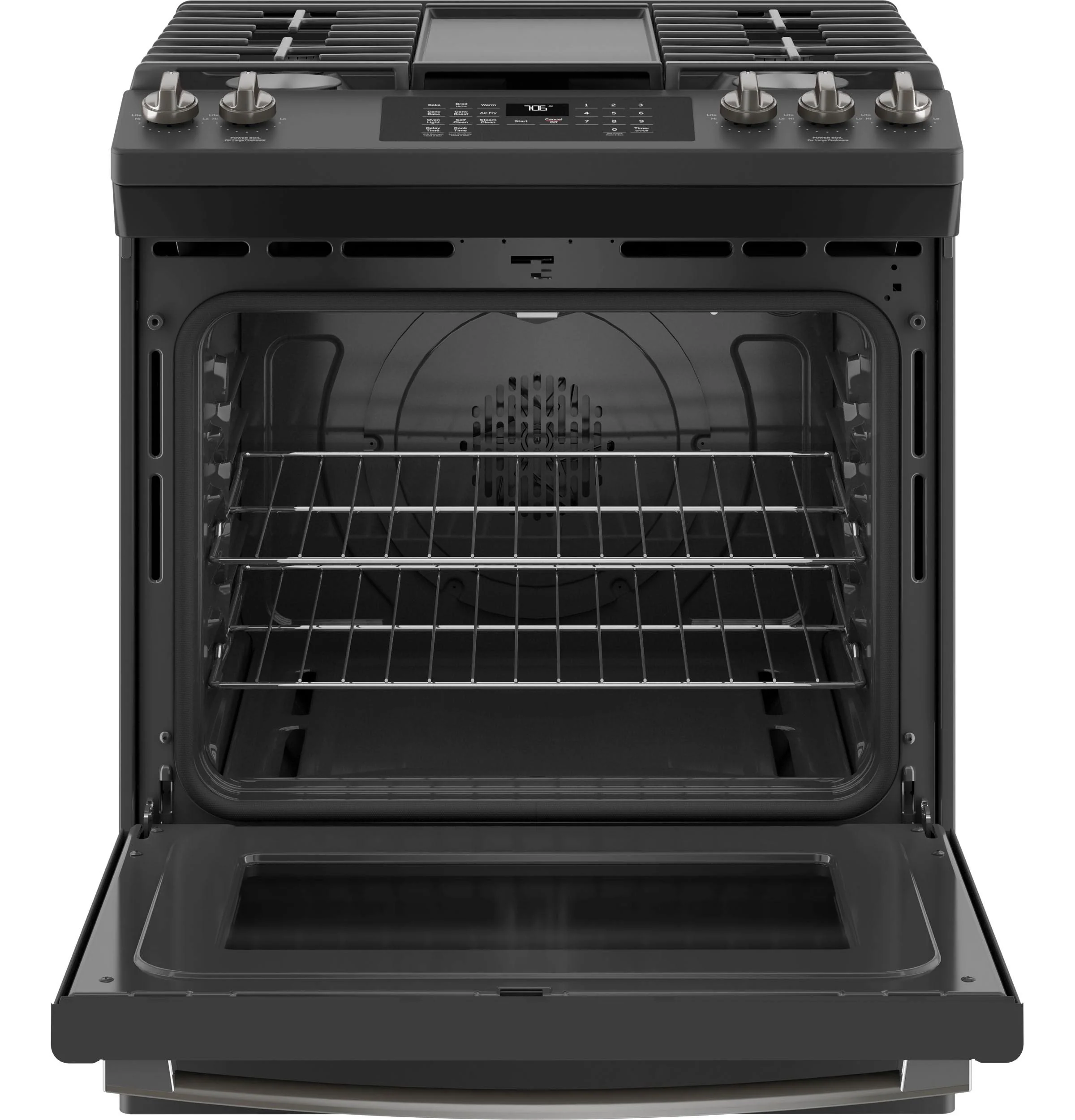 GE® 30" Slide-In Front-Control Convection Gas Range with No Preheat Air Fry - Image 13