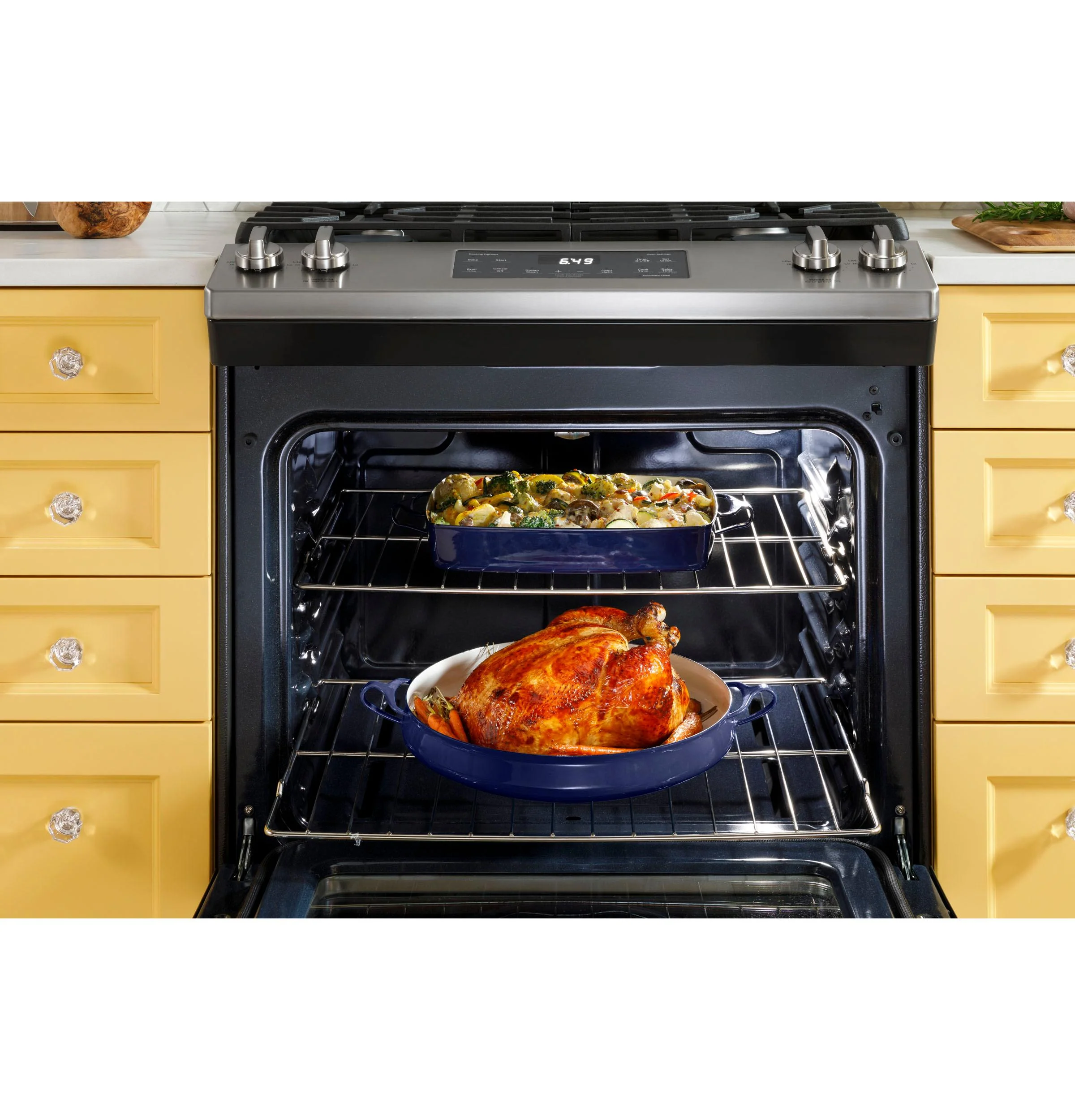 GE® 30" Slide-In Front Control Gas Range - Image 9