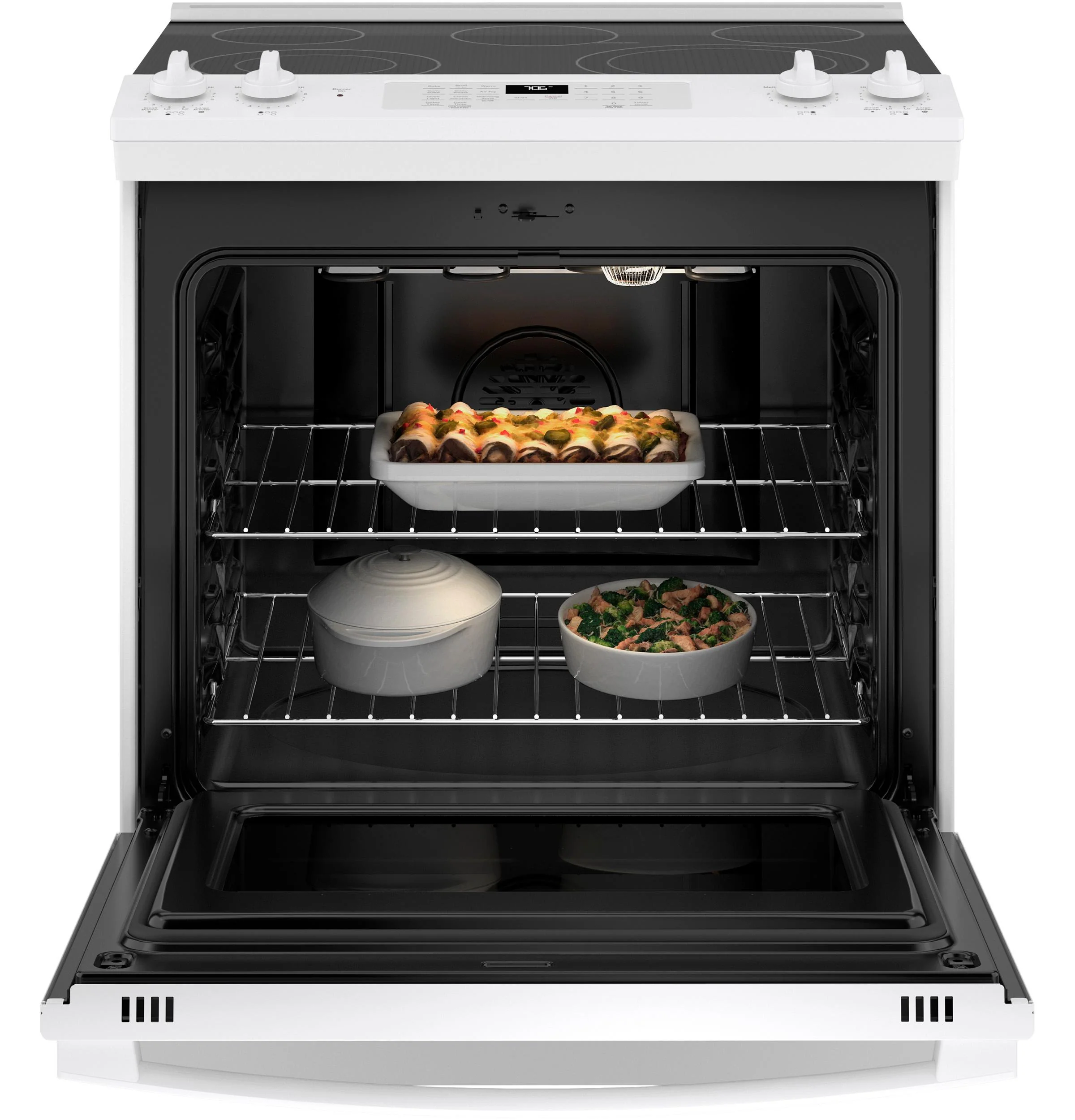 GE® 30" Slide-In Electric Convection Range with No Preheat Air Fry - Image 14
