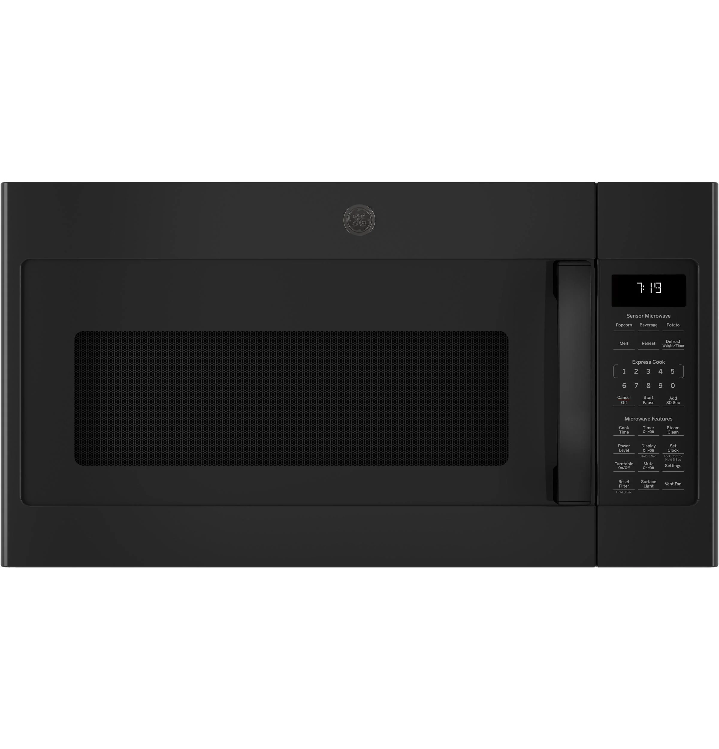 JVM7195DKBB GE® 1.9 Cu. Ft. Over-the-Range Sensor Microwave Oven