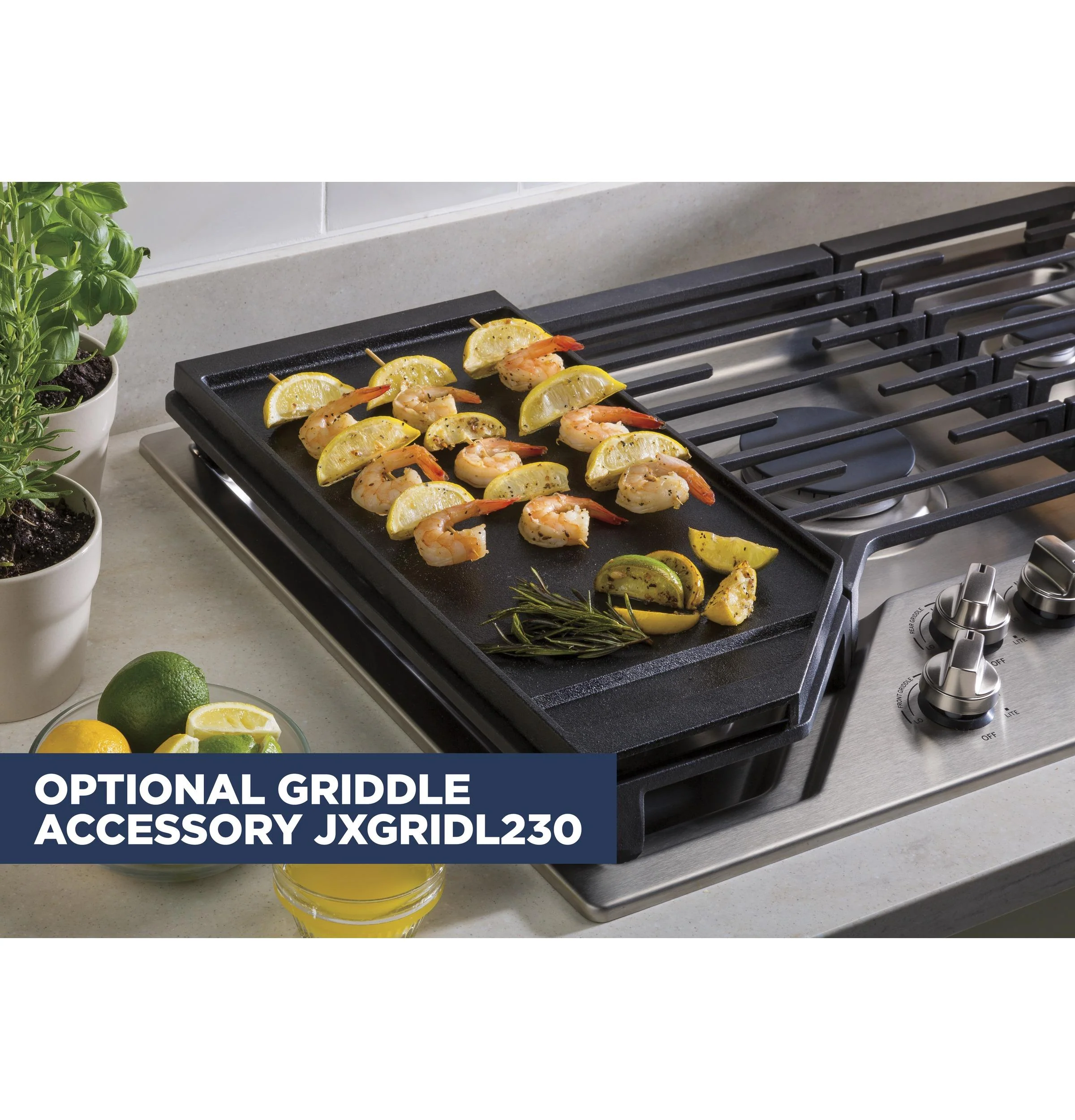 Ge Appliances JXGRIDL230 Optional 30" Cast Iron Griddle - Image 4