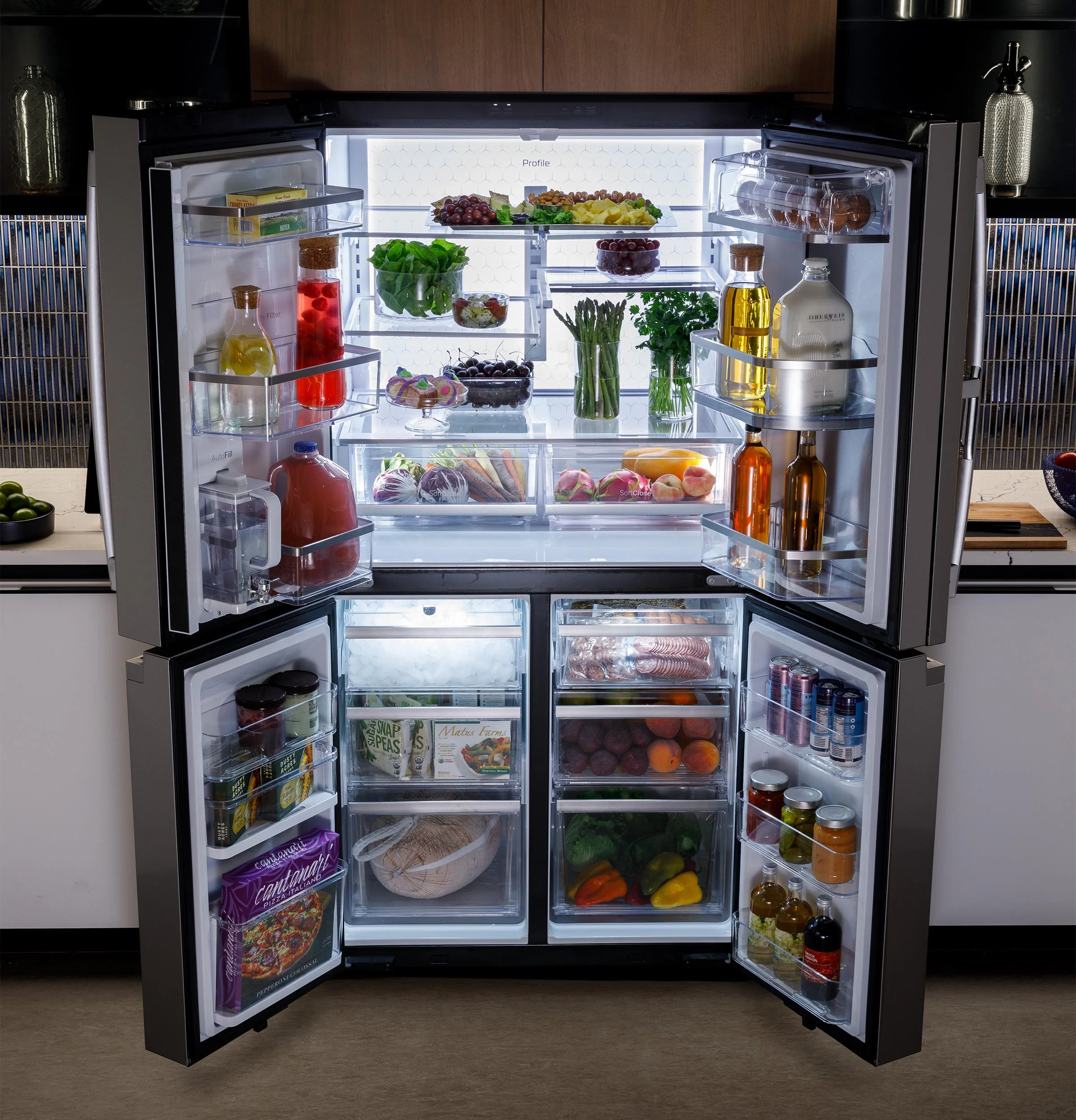 PAE28BYTFS GE Profile™ ENERGY STAR® 28.3 Cu. Ft. Quad-Door Refrigerator with Dual-Dispense AutoFill Pitcher - Image 33